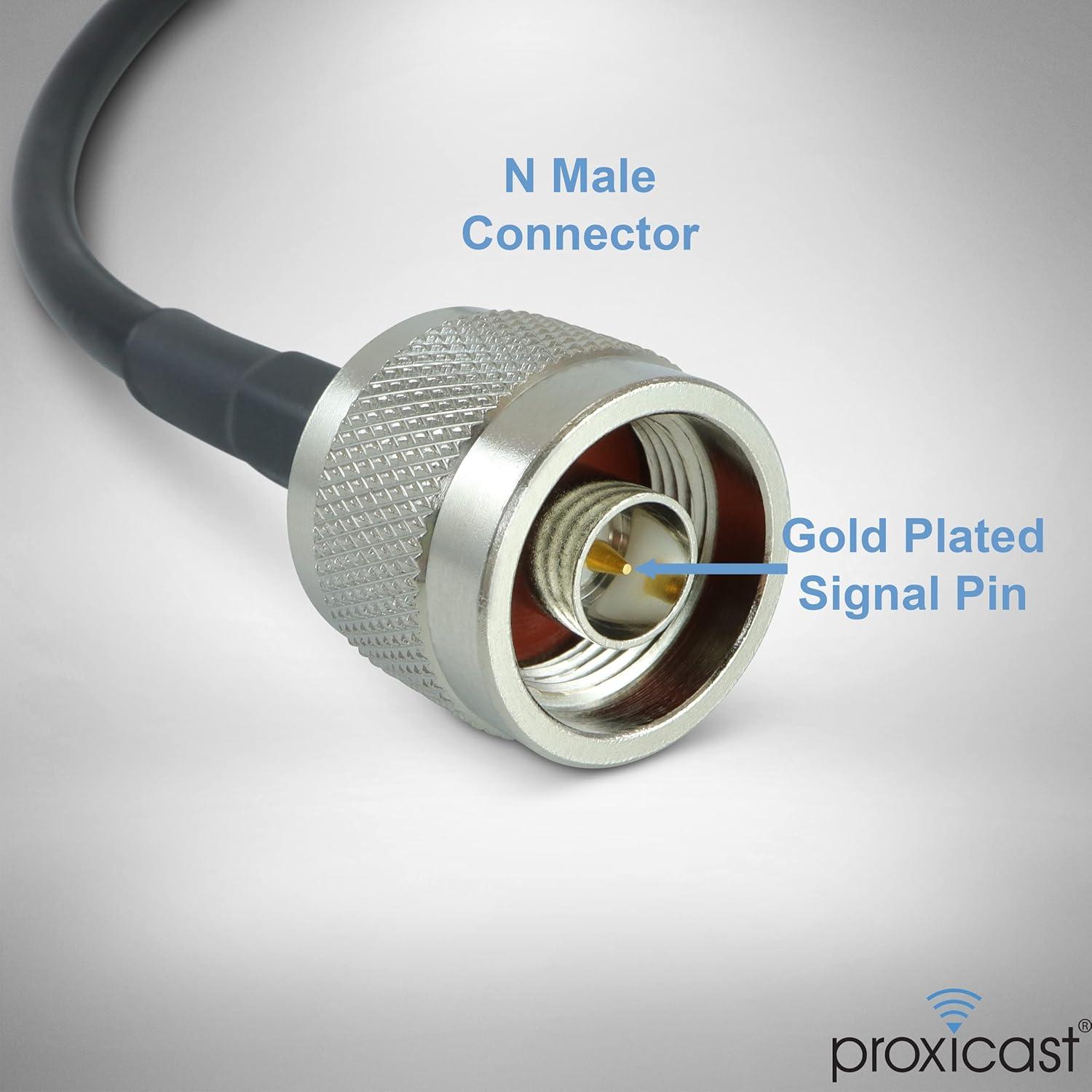 Cable Coaxial Proxicast 3 m LMR240 SMA Macho a N Macho 50 Ohm