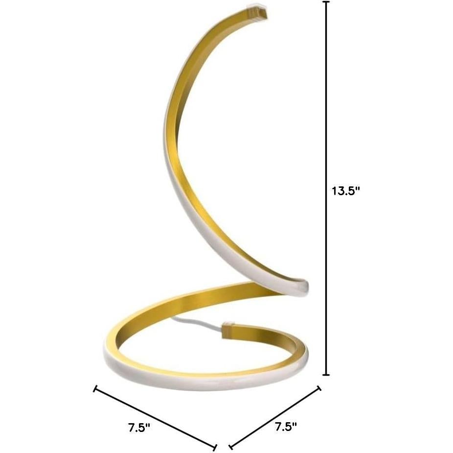 Juego de 2 Lámparas de Mesa LED NUÁR Doradas Regulables