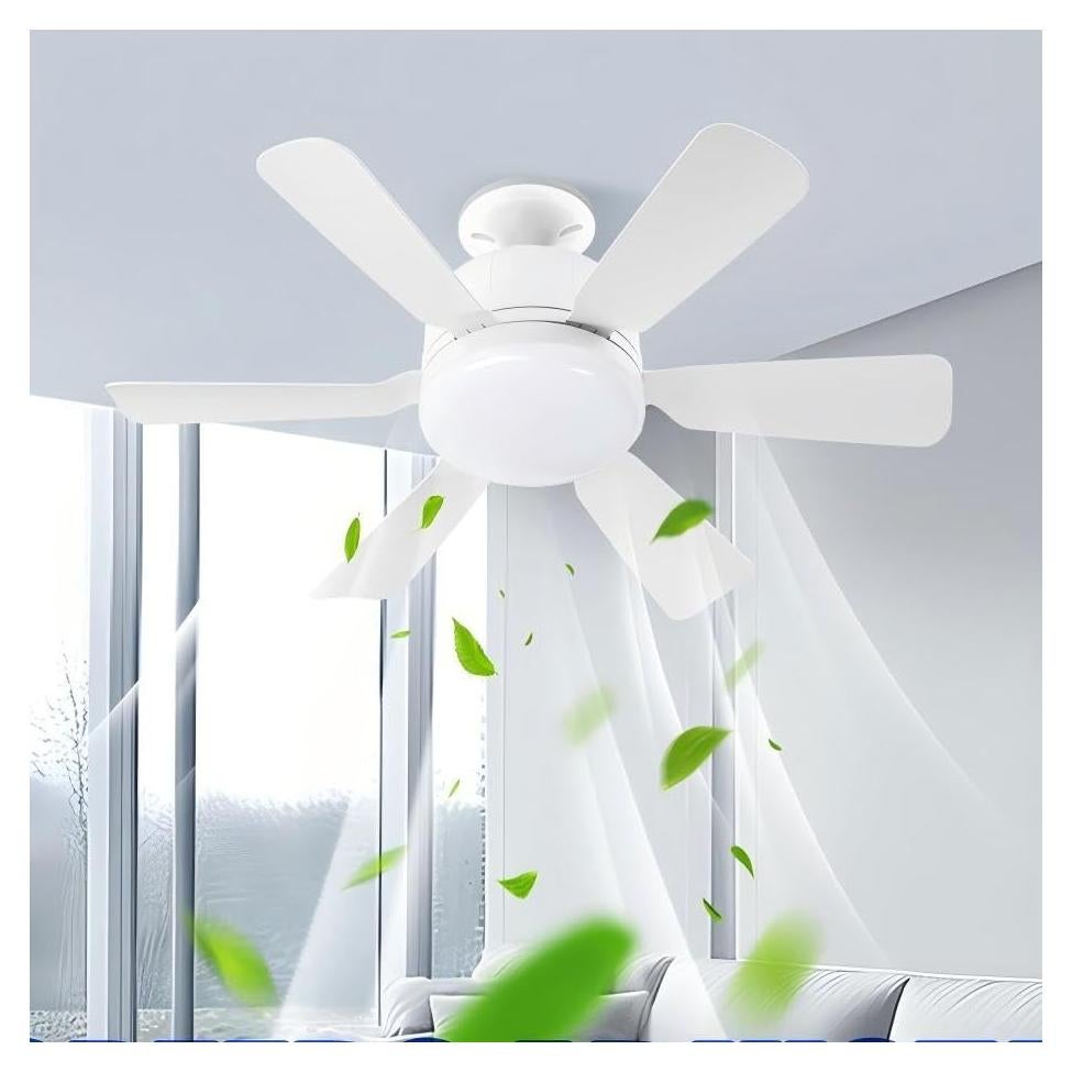 Ventilador de Techo FIBRAVE 18" con Luz y Control Remoto