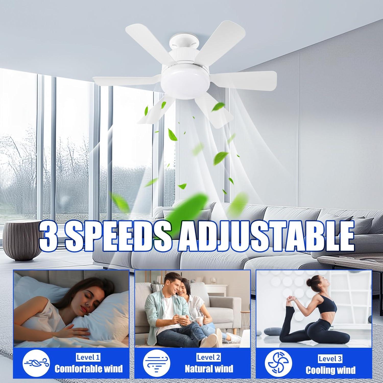 Ventilador de Techo FIBRAVE 18" con Luz y Control Remoto