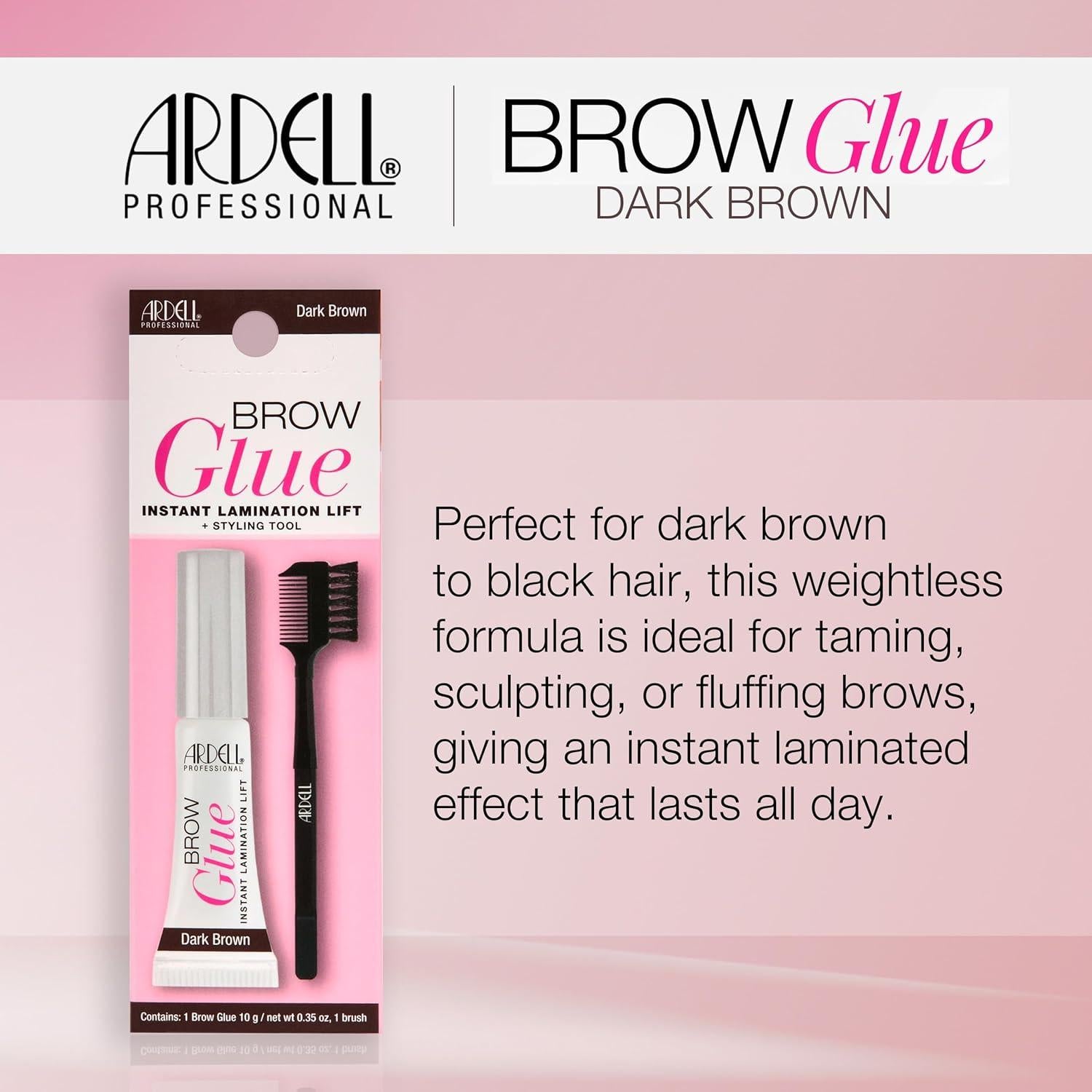 Pegamento para Cejas Ardell Marrón Oscuro 10 g - Gel Fijador