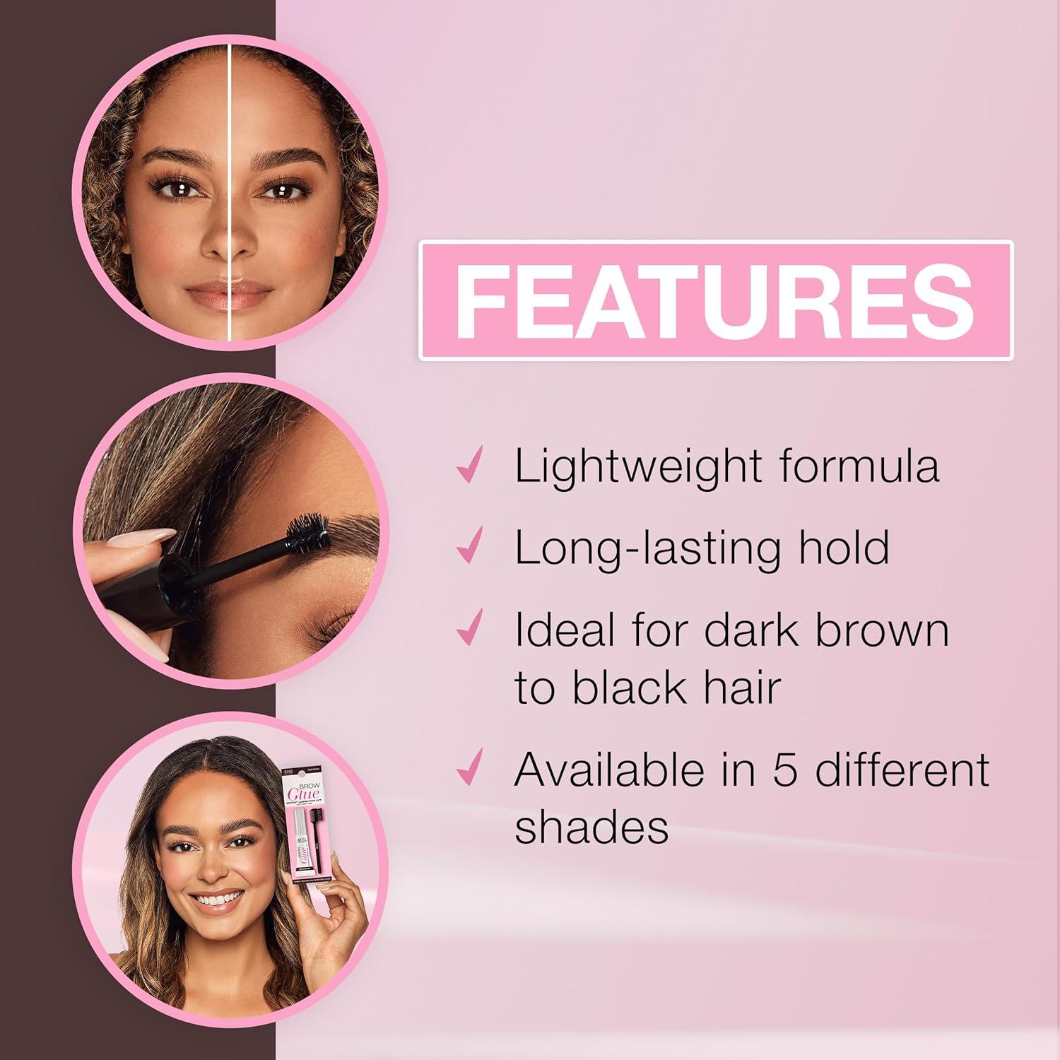 Pegamento para Cejas Ardell Marrón Oscuro 10 g - Gel Fijador