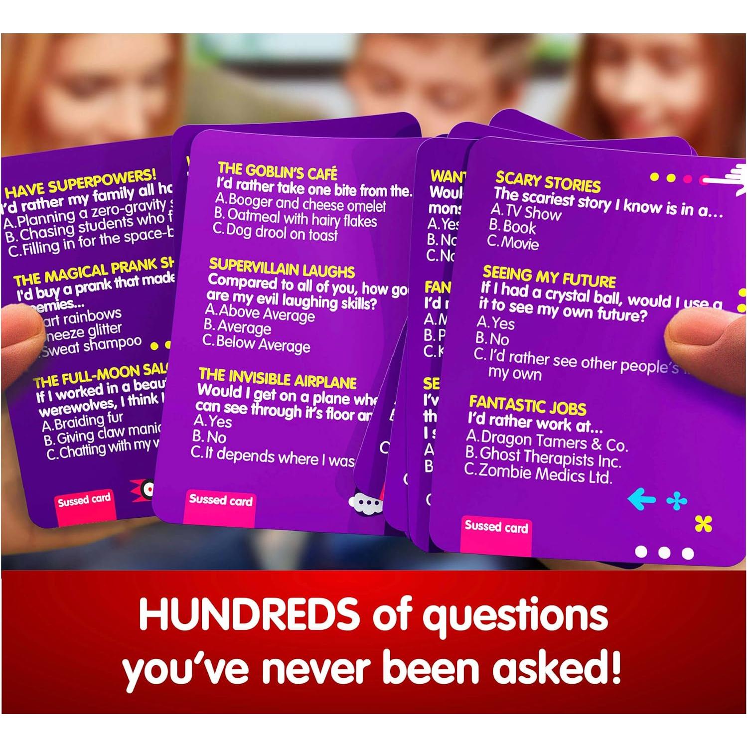 Juego de Cartas Sussed ¿Qué Harías? Diversión Familiar