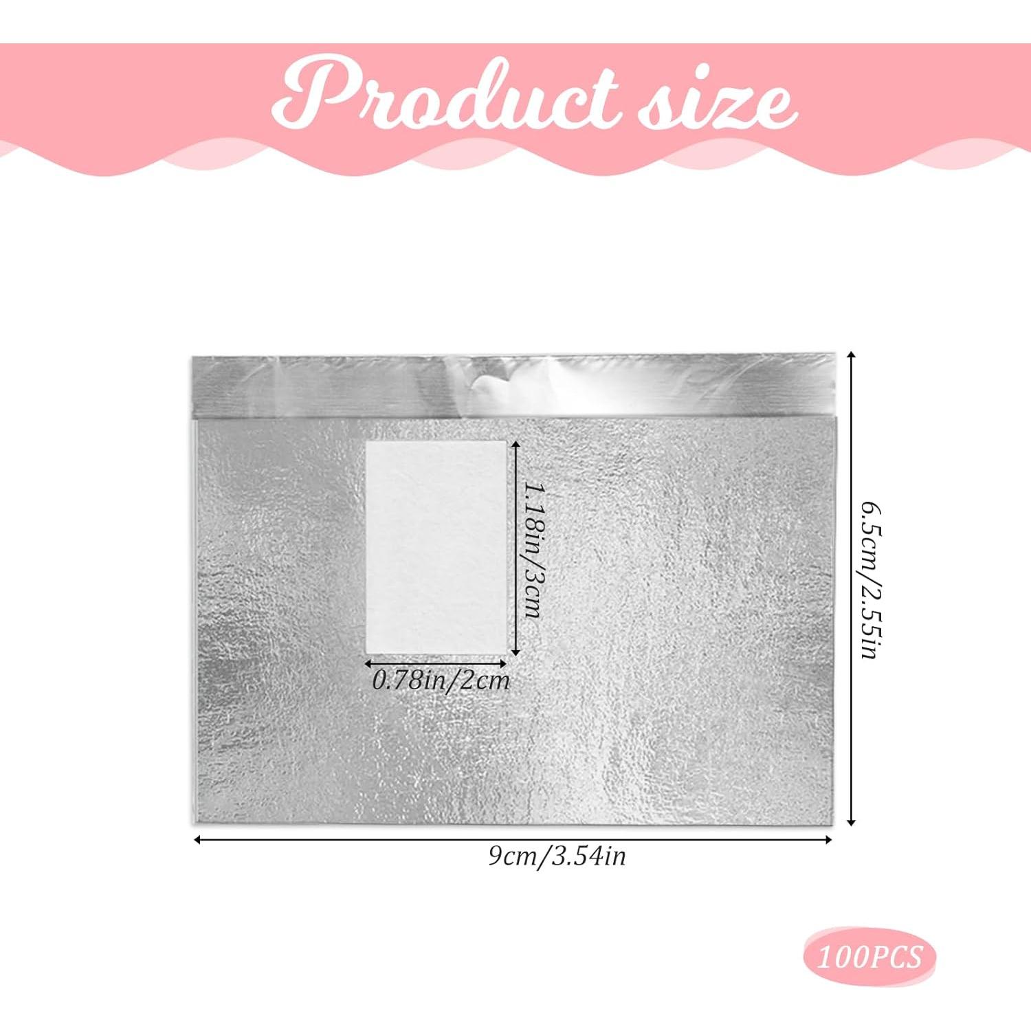 100 Pcs Removedor de Esmalte de Uñas en Gel Sliverdew