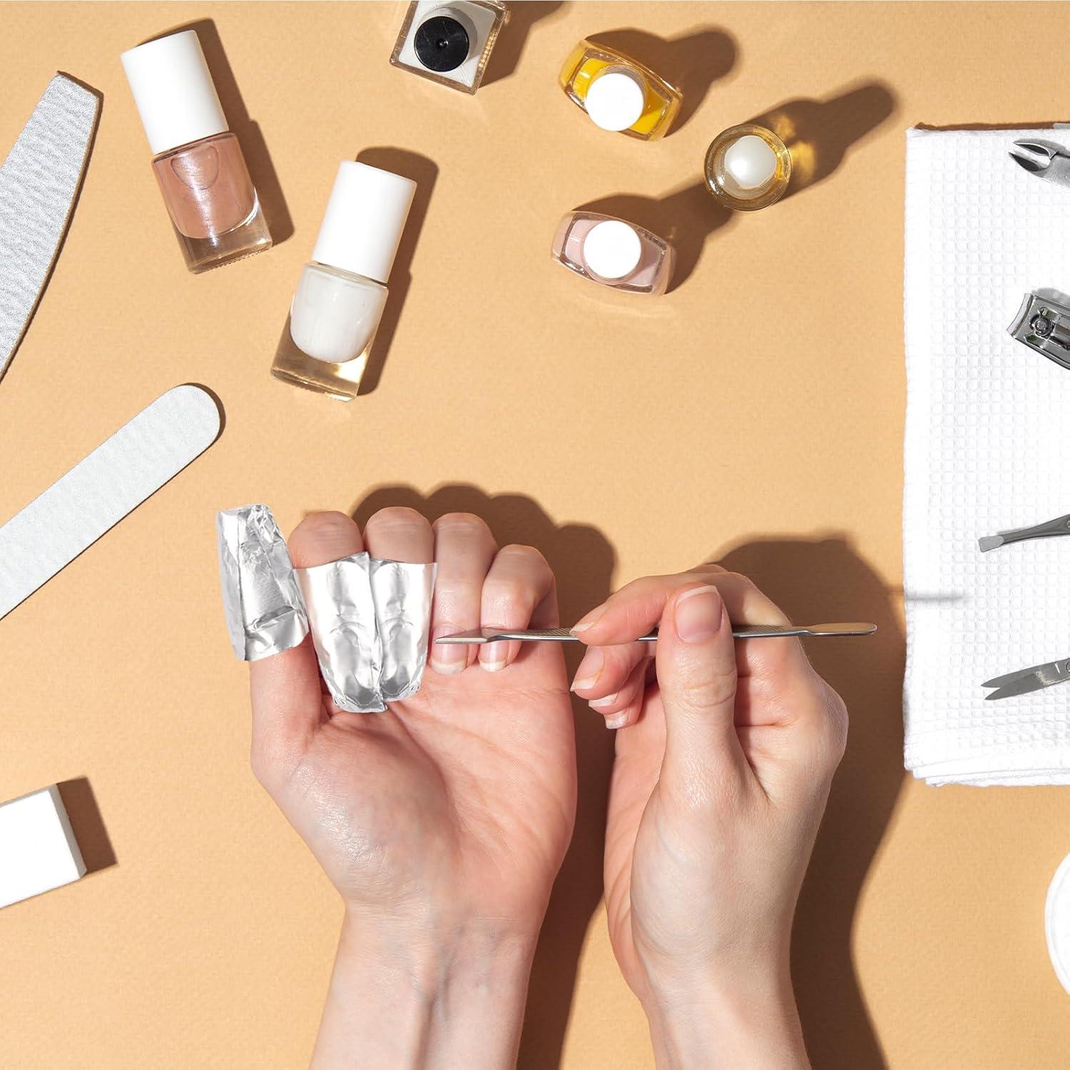 100 Pcs Removedor de Esmalte de Uñas en Gel Sliverdew