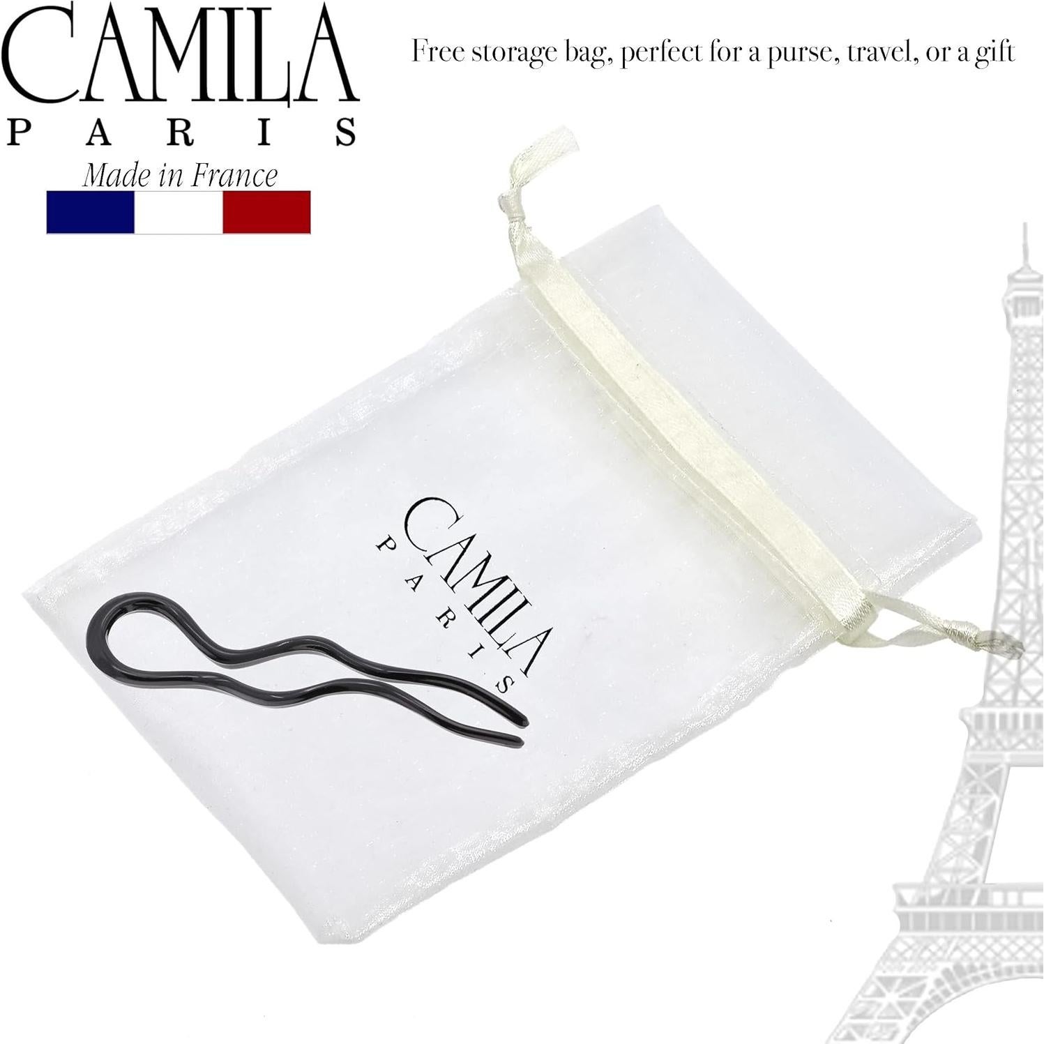 Horquillas para el cabello Camila Paris CP3285-2, 2 piezas, negro