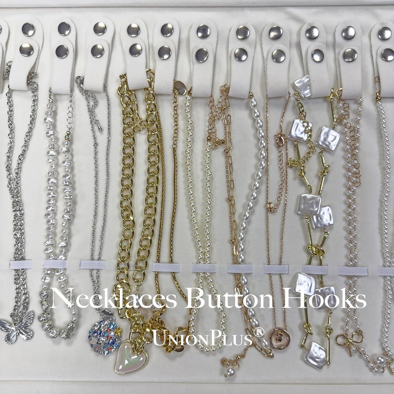 Organizador de Joyas de Viaje UnionPlus Beige 16 Compartimentos