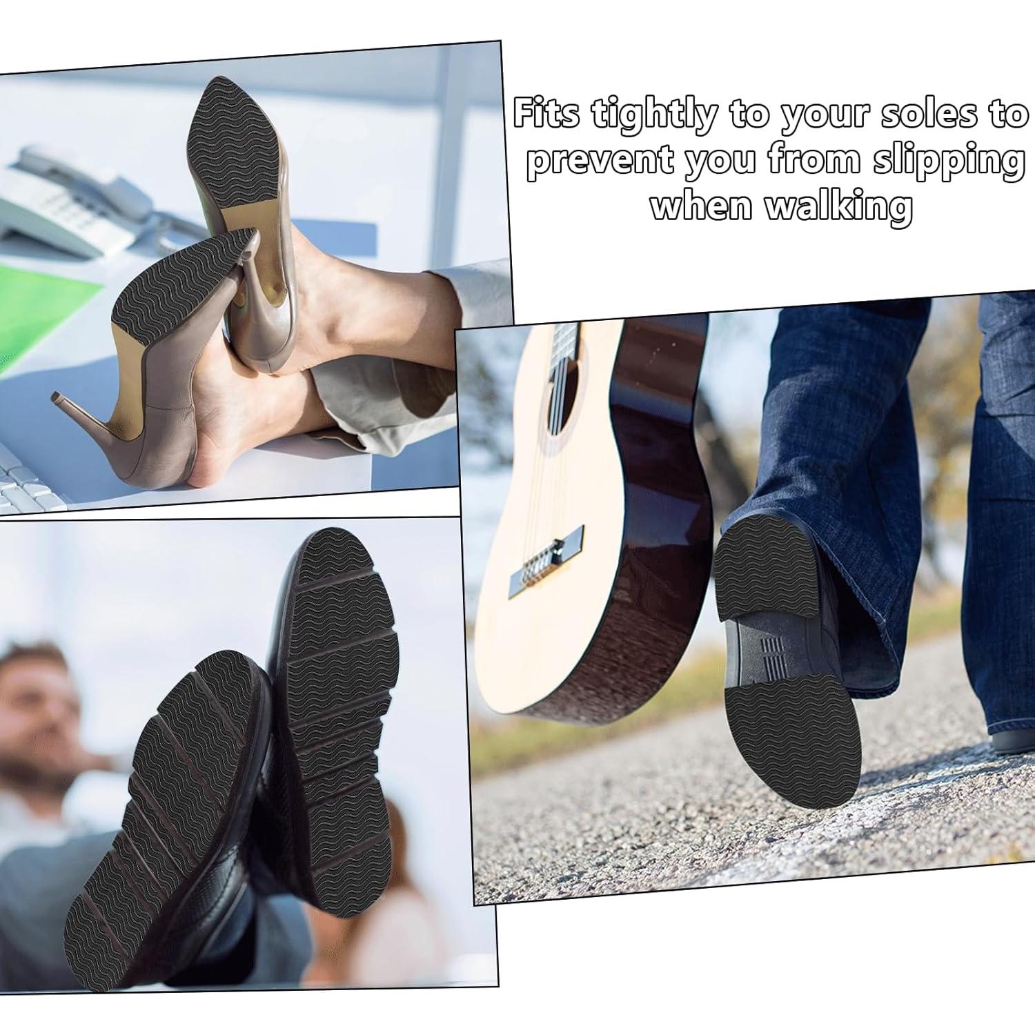 Protector de Suela de Zapato Antideslizante Lonfliness - 6 Piezas Negro