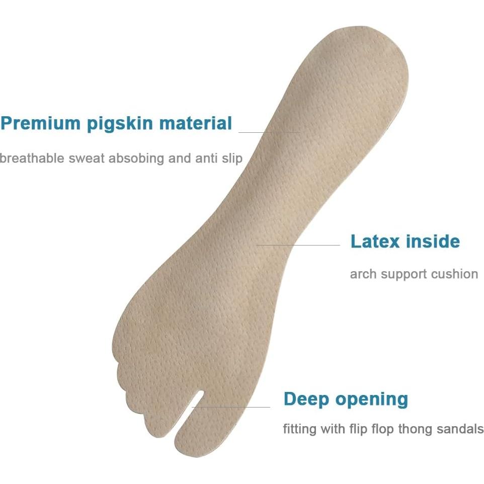 Plantillas Adhesivas para Sandalias de Dedo BTXYM Beige S 5-8