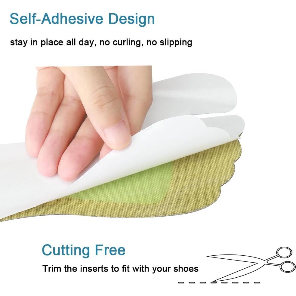 Plantillas Adhesivas para Sandalias de Dedo BTXYM Beige S 5-8