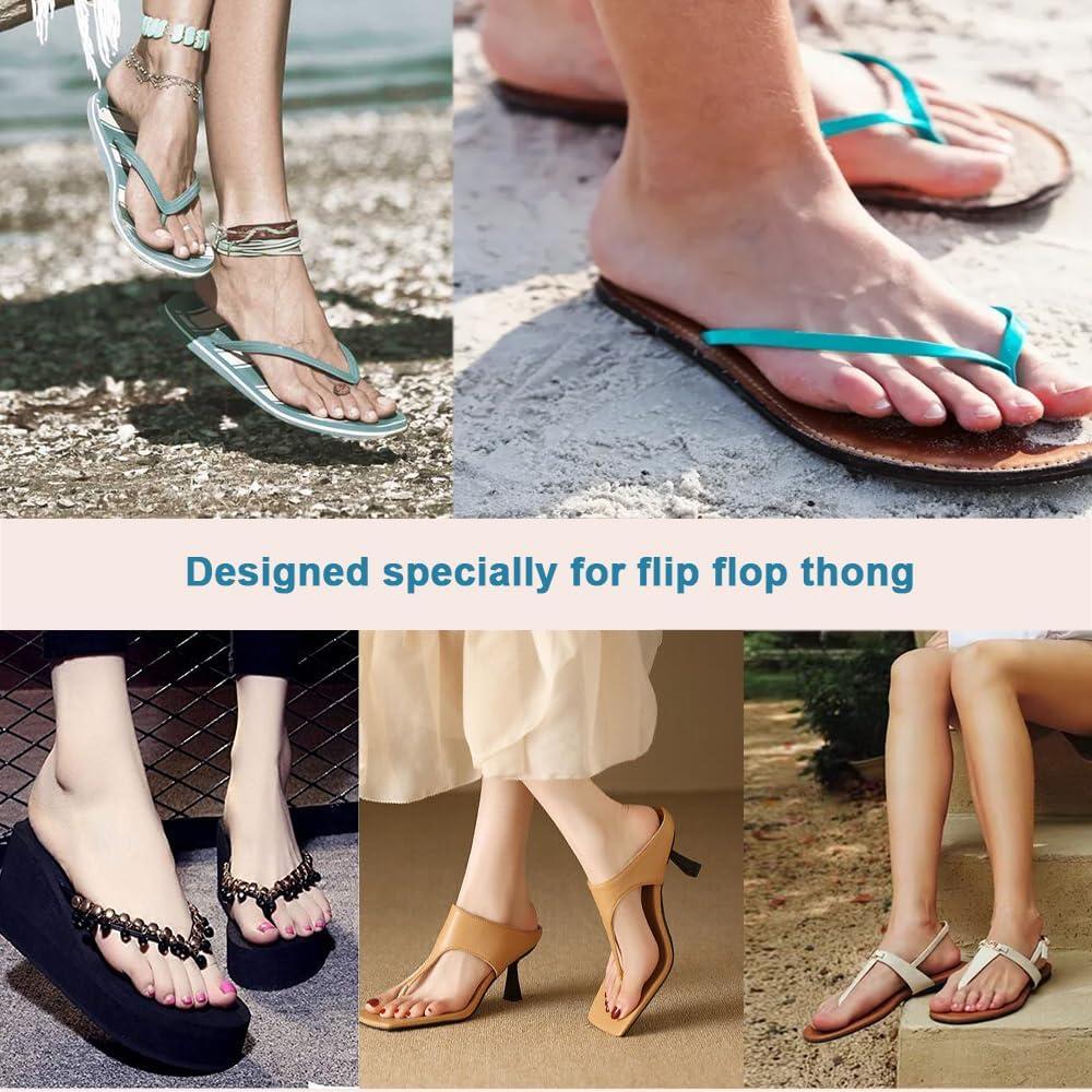 Plantillas Adhesivas para Sandalias de Dedo BTXYM Beige S 5-8