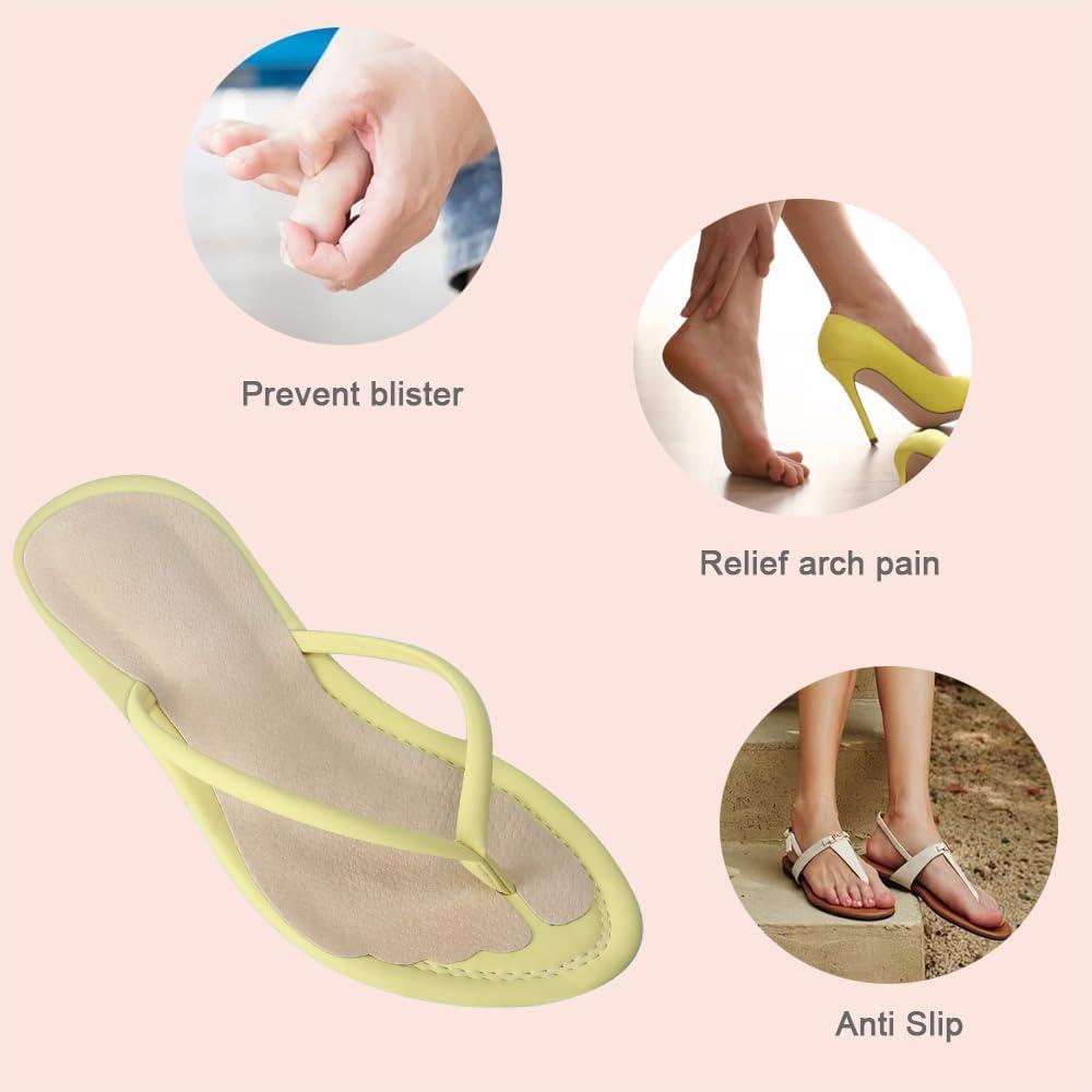 Plantillas Adhesivas para Sandalias de Dedo BTXYM Beige S 5-8