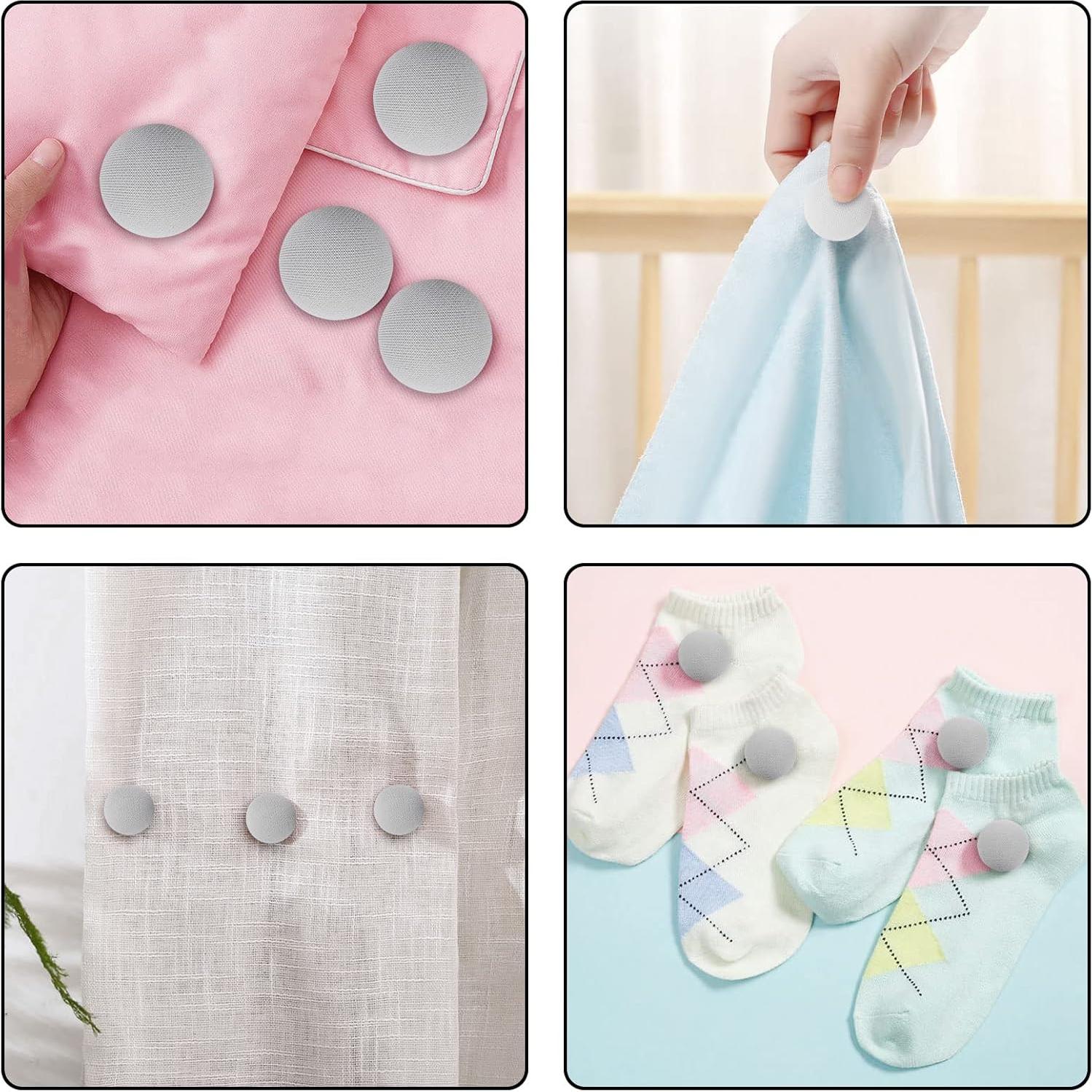 Pinzas de Edredón Potanro Grises 16 Pcs Clips Reutilizables