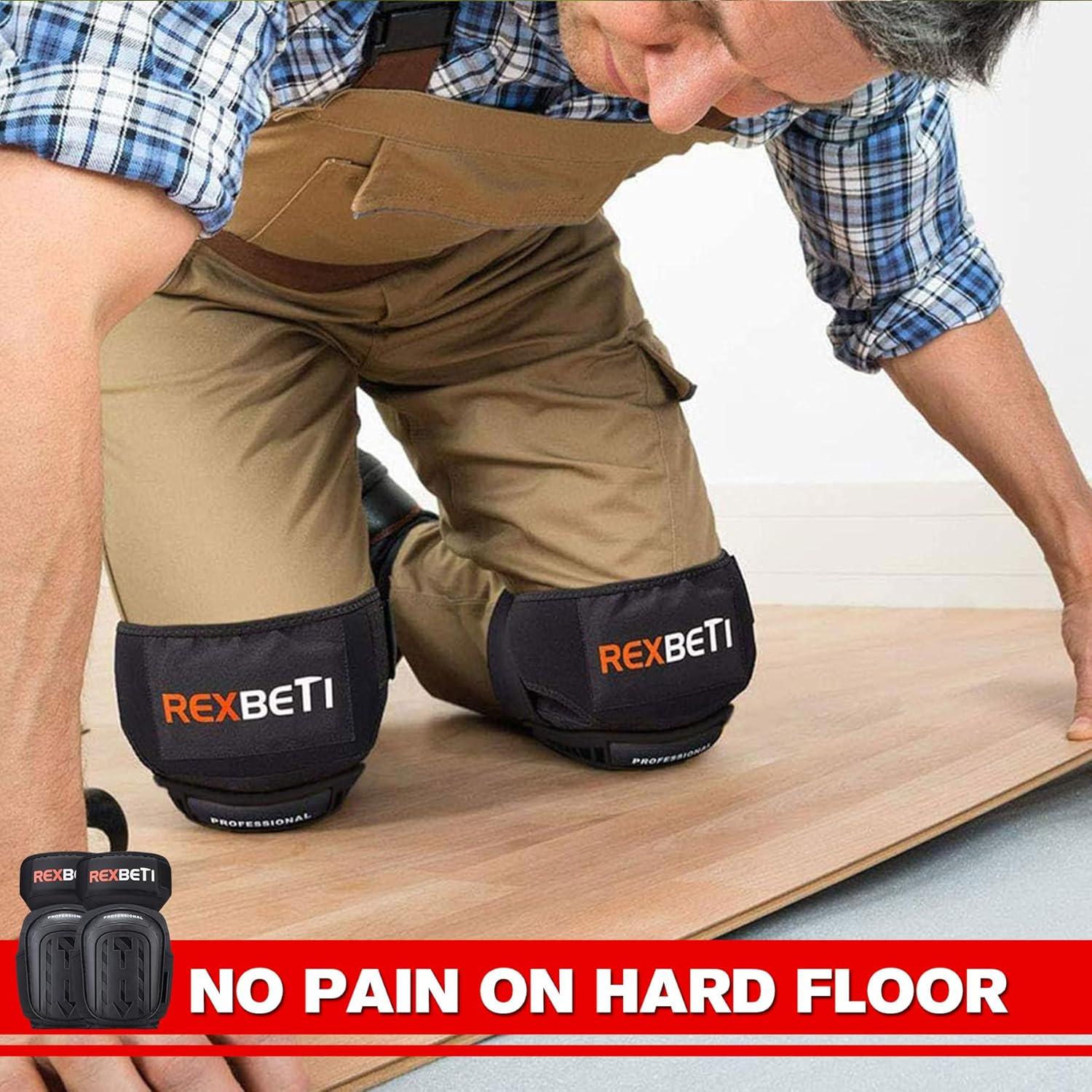 Rodilleras REXBETI de Gel y Espuma para Trabajo - Negros