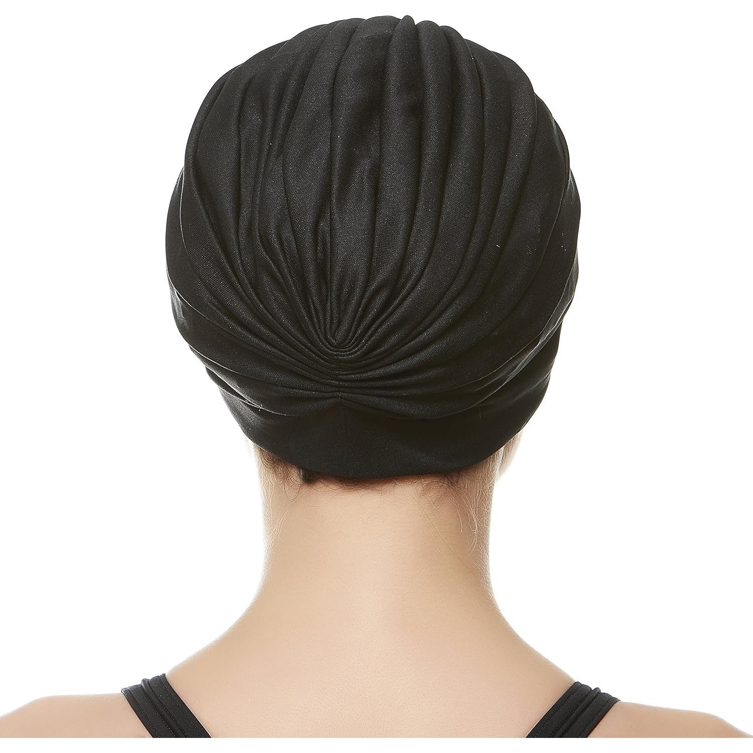 Gorra de Natación Beemo para Mujeres Turbante de Poliéster