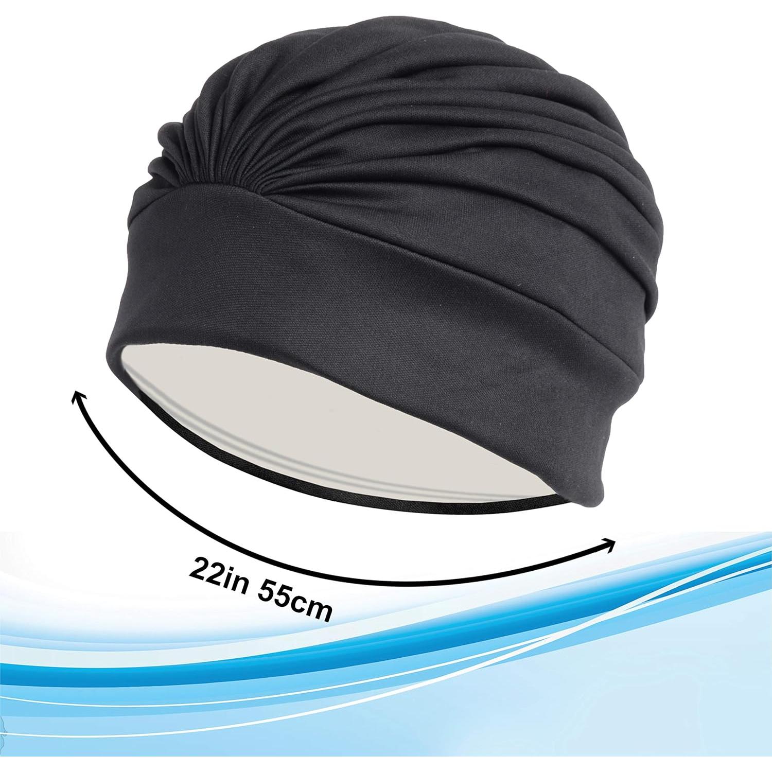 Gorra de Natación Beemo para Mujeres Turbante de Poliéster