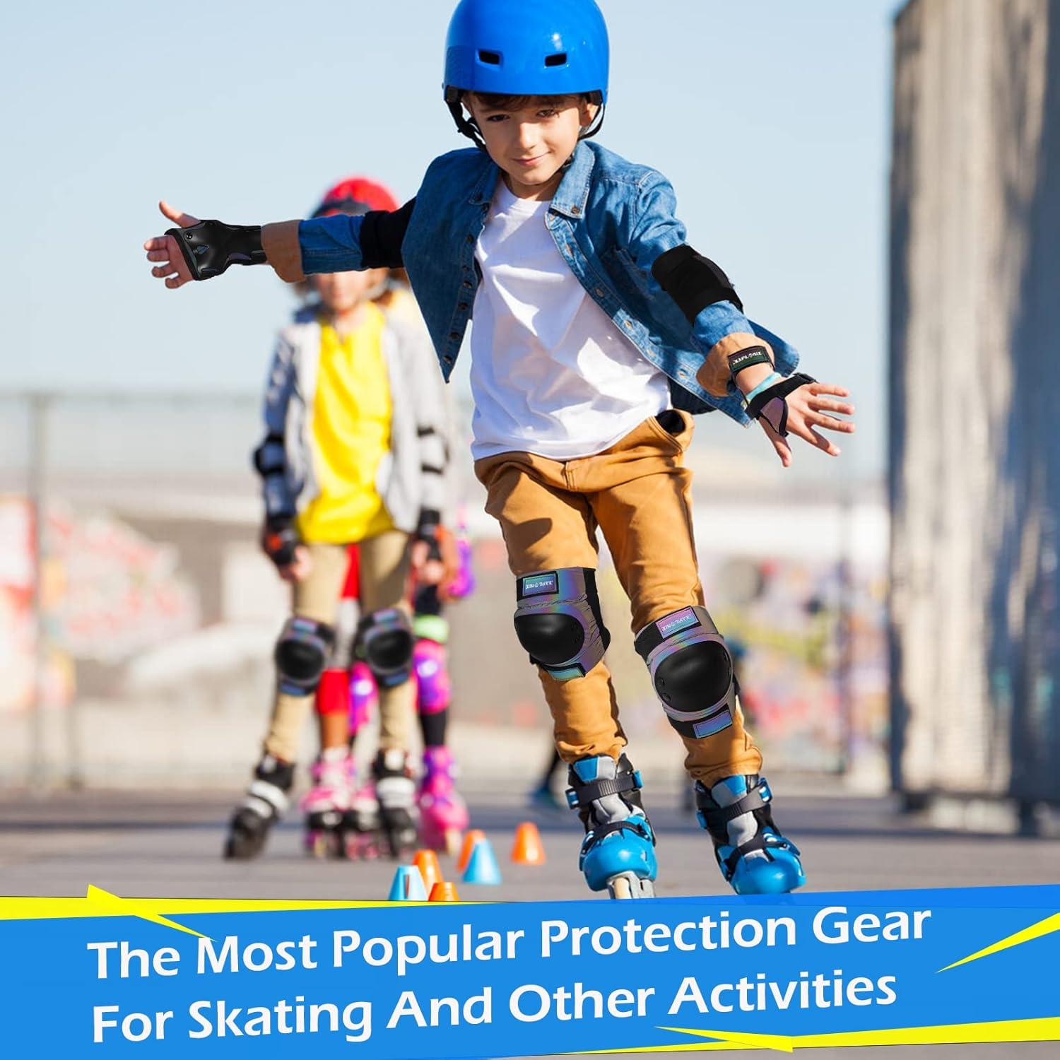 Conjunto de Protección XINDAER 3 en 1 para Patinaje - Rodilleras, Codilleras y Muñequera