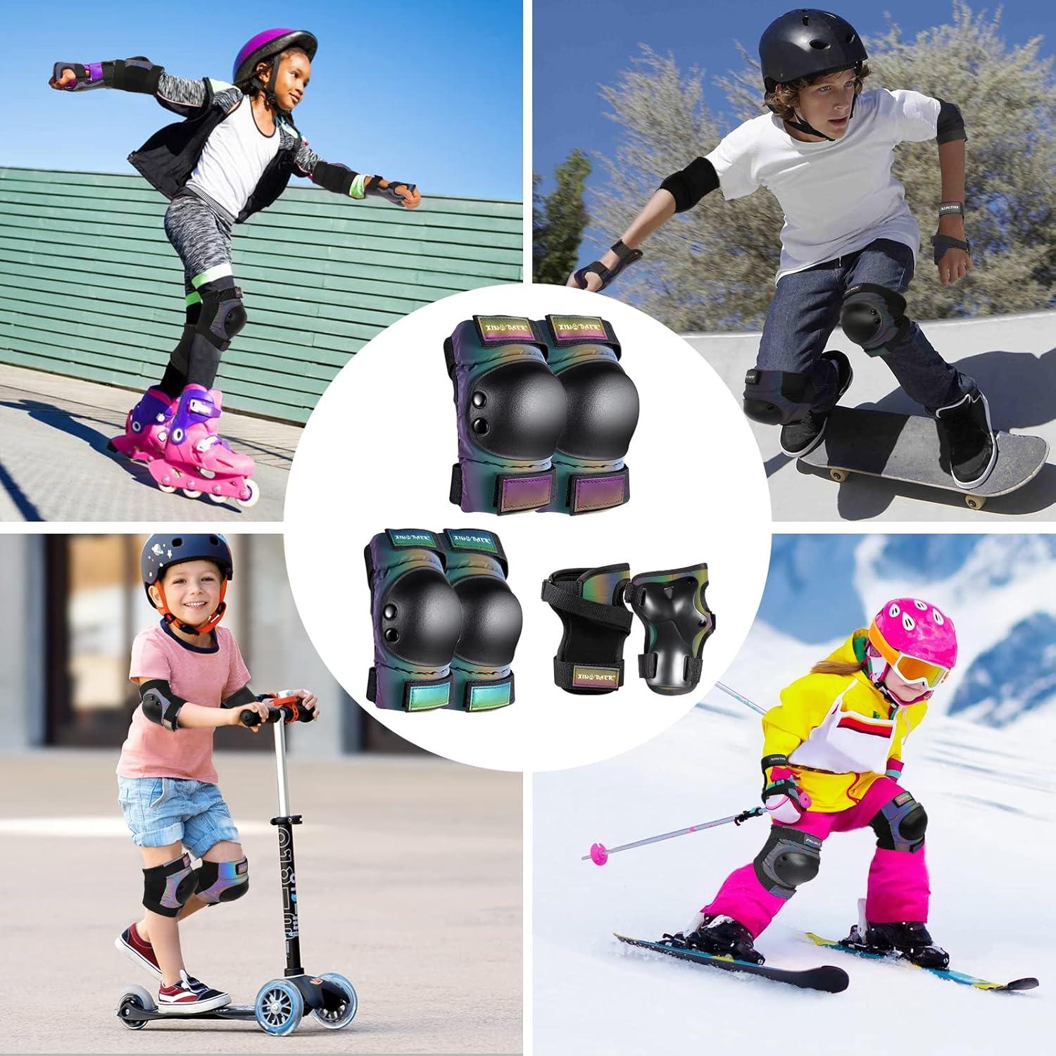 Conjunto de Protección XINDAER 3 en 1 para Patinaje - Rodilleras, Codilleras y Muñequera