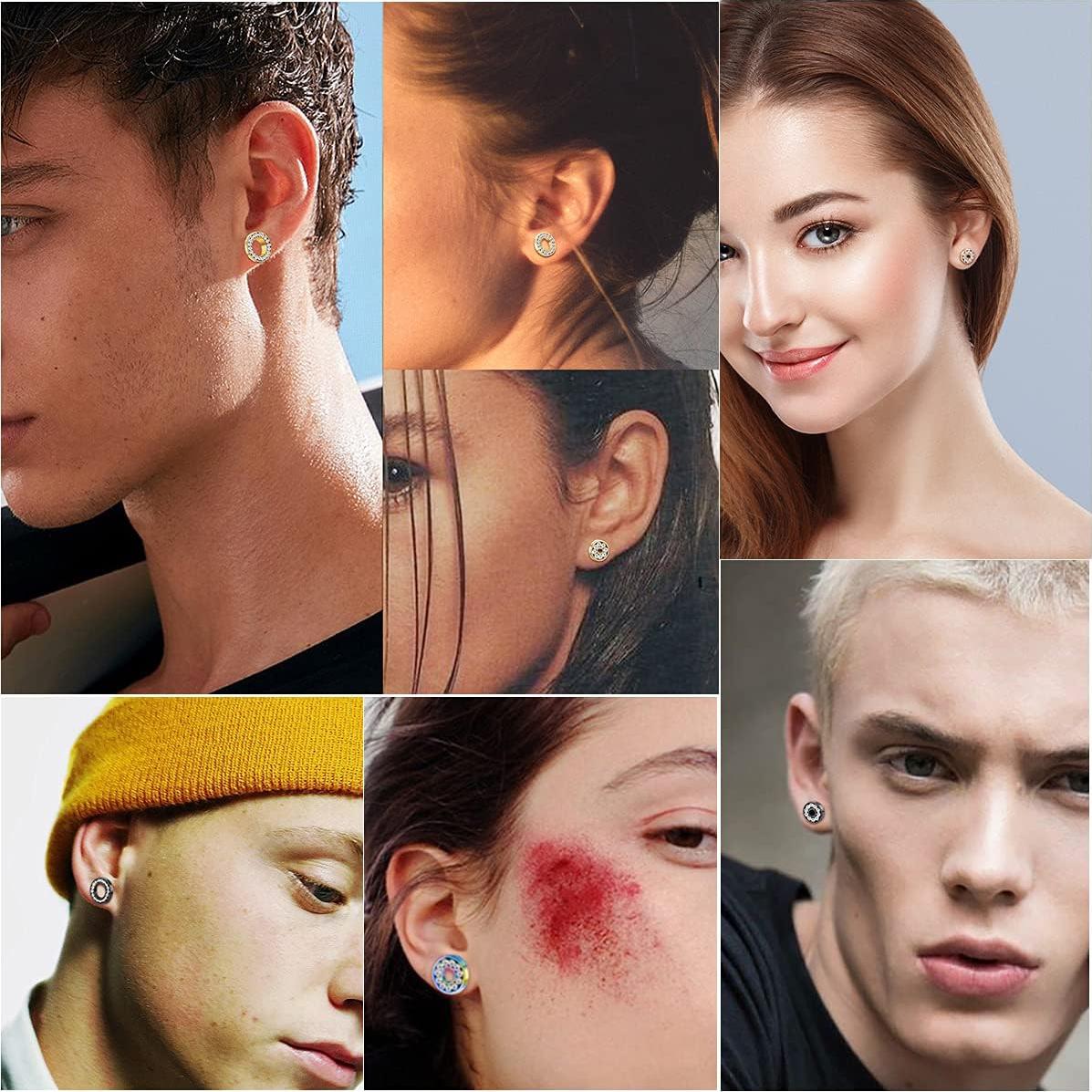 Expansores de Oreja IRONBOX 00G Acero Inoxidable 8 Tamaños