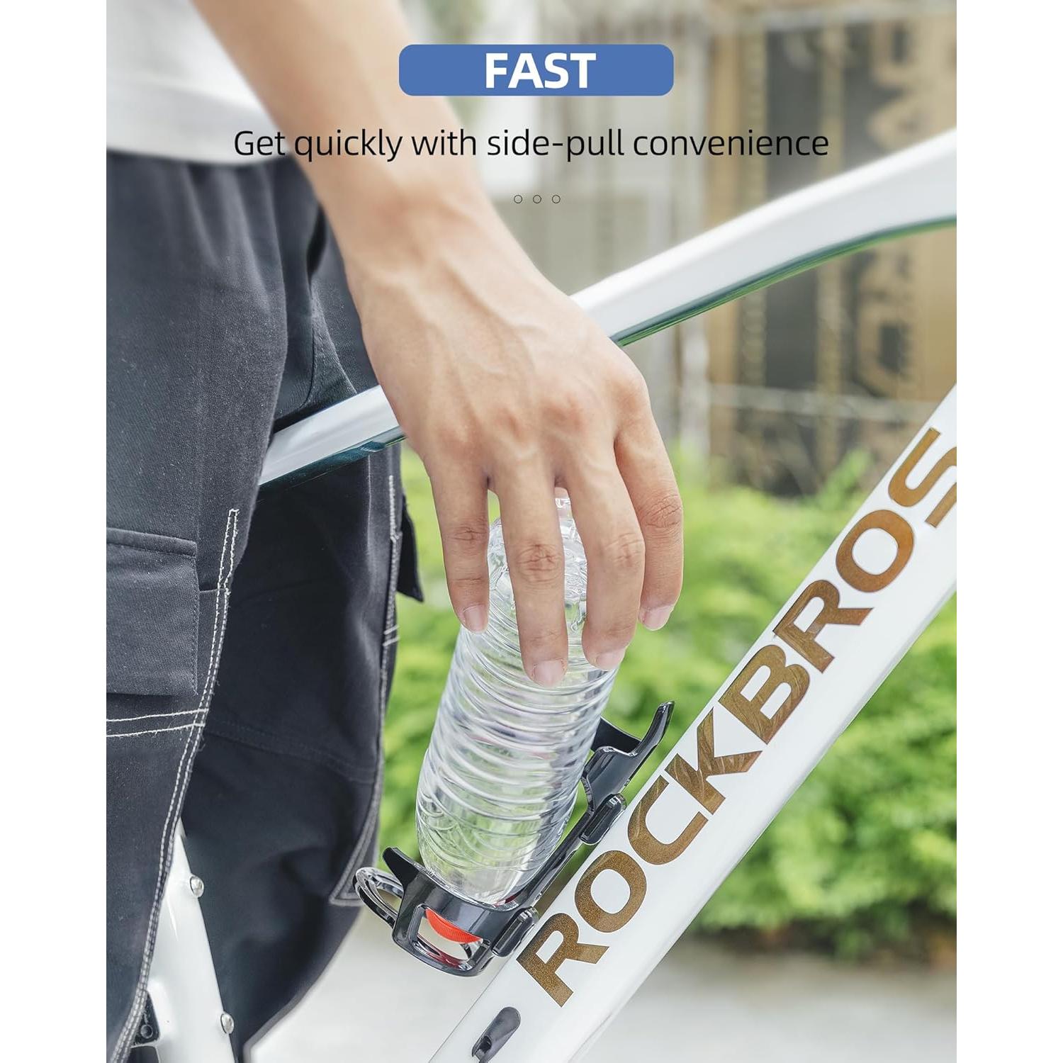 Soporte para Botella de Agua ROCKBROS Negro Ligero y Duradero