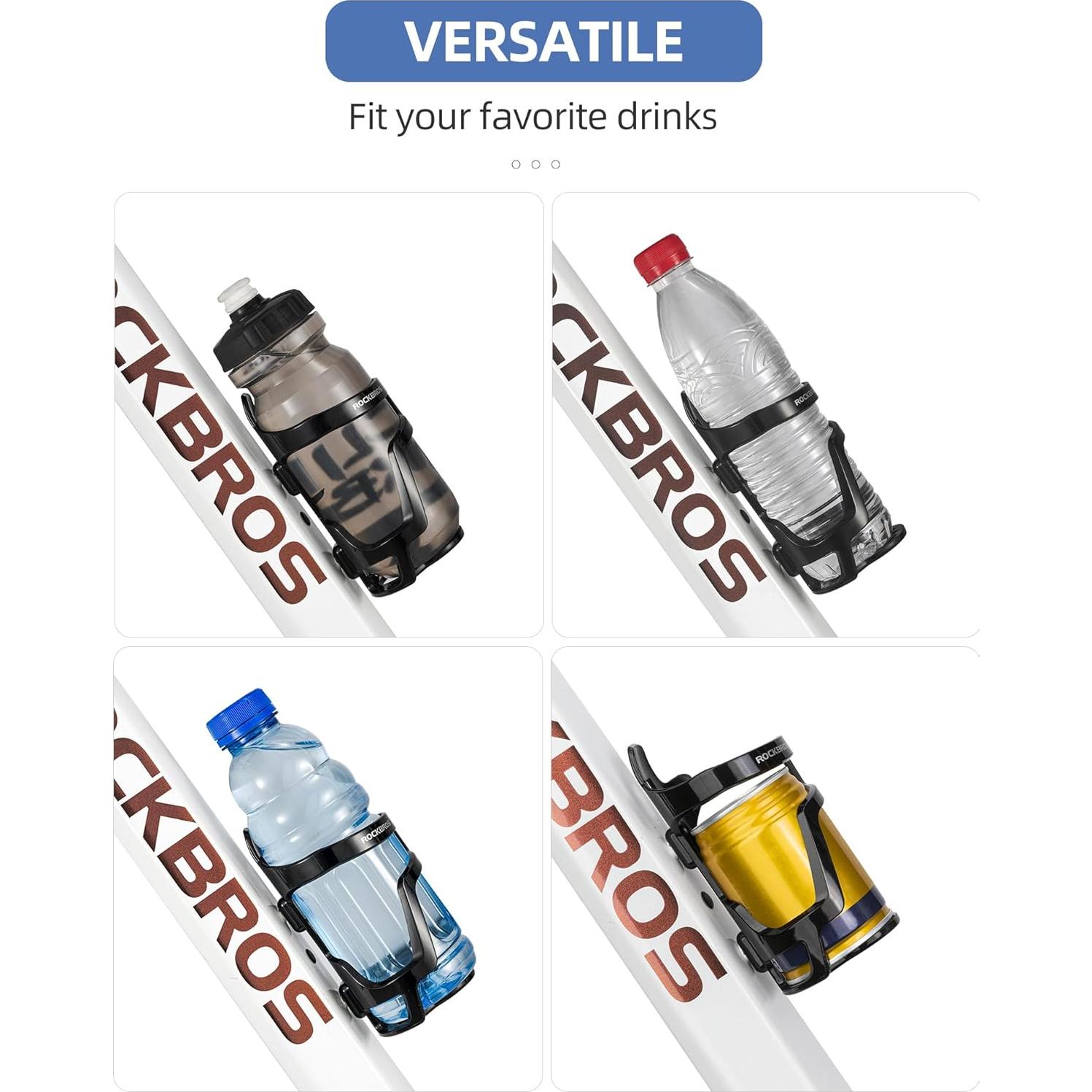 Soporte para Botella de Agua ROCKBROS Negro Ligero y Duradero