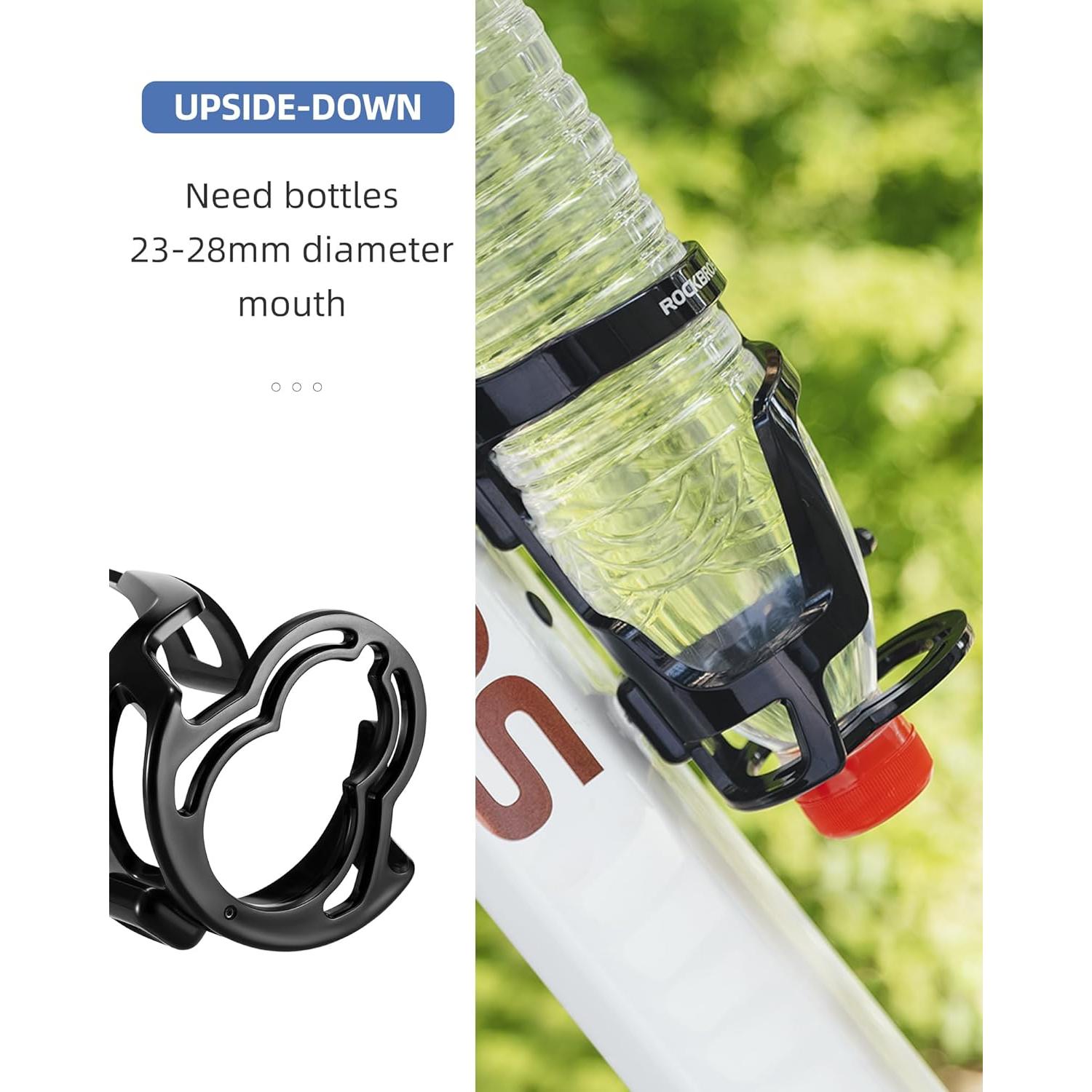 Soporte para Botella de Agua ROCKBROS Negro Ligero y Duradero