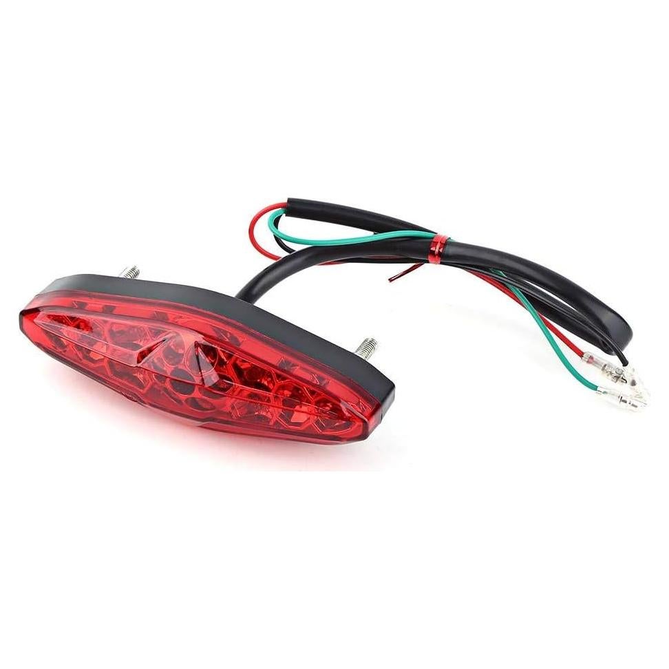 Luz Trasera LED de Motocicleta Keenso 12V 15 LEDs Resistente al Agua