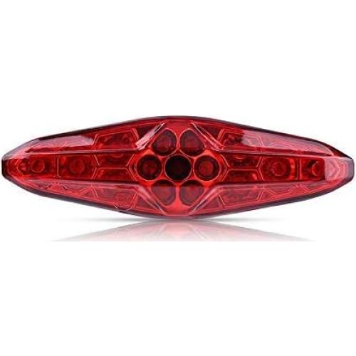 Luz Trasera LED de Motocicleta Keenso 12V 15 LEDs Resistente al Agua
