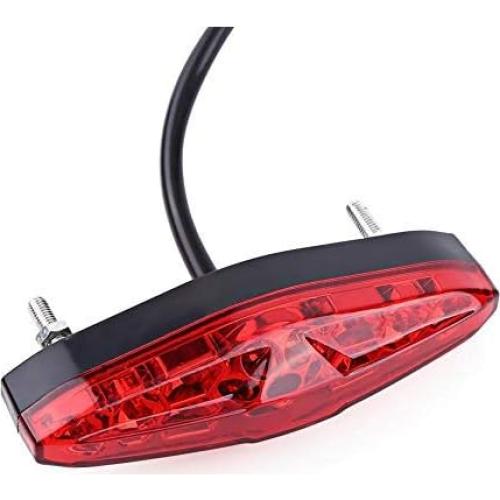 Luz Trasera LED de Motocicleta Keenso 12V 15 LEDs Resistente al Agua