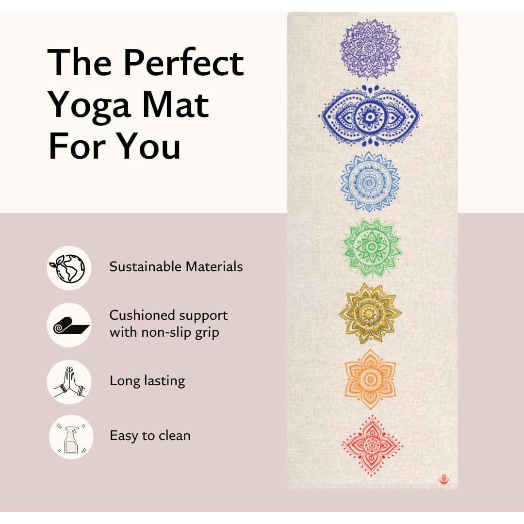 Alfombrilla de Yoga Shakti Warrior Chakra Ecológica 182.88x60.96cm