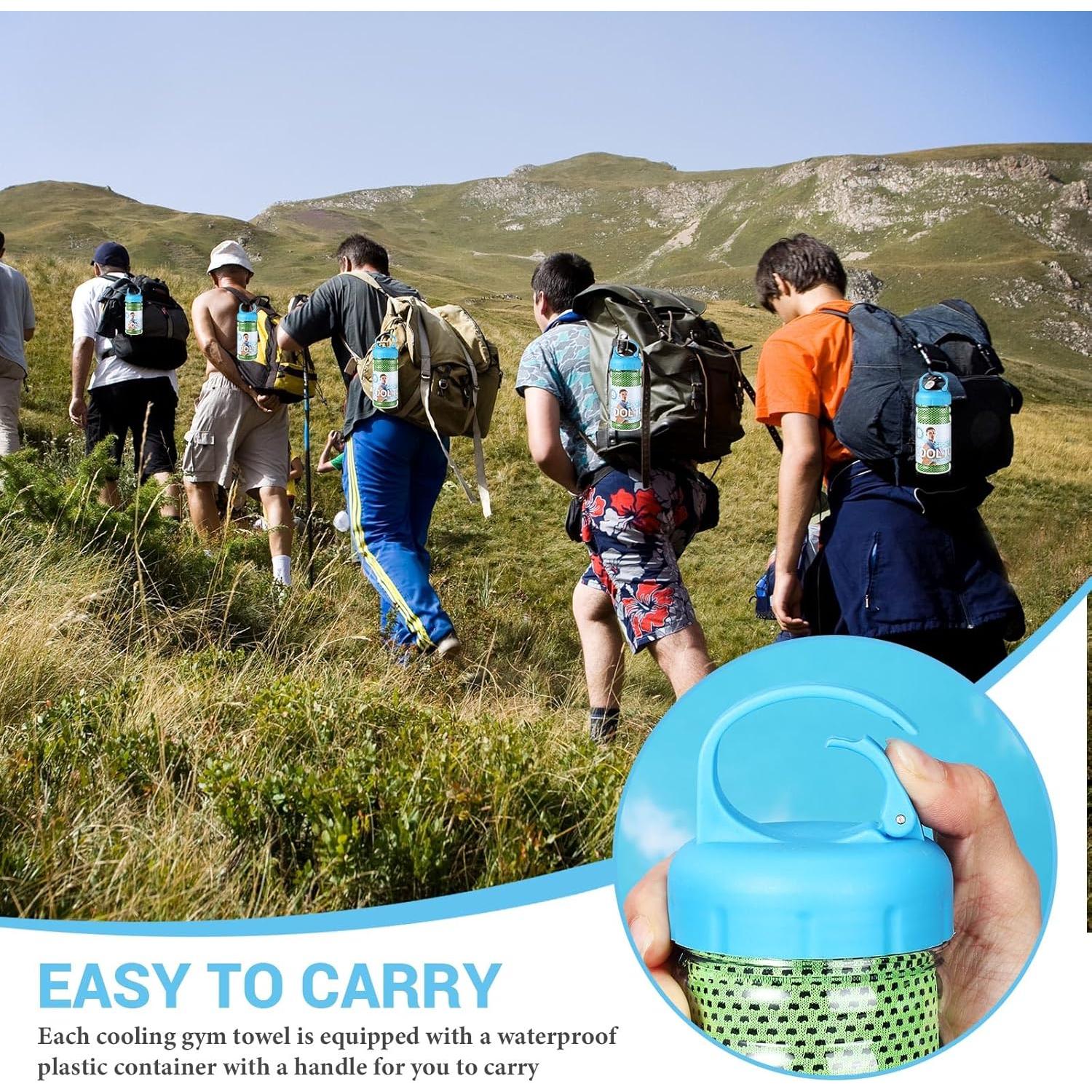 Toalla Enfriadora de Microfibra Hosuly 81 x 30 cm Verde Brillante