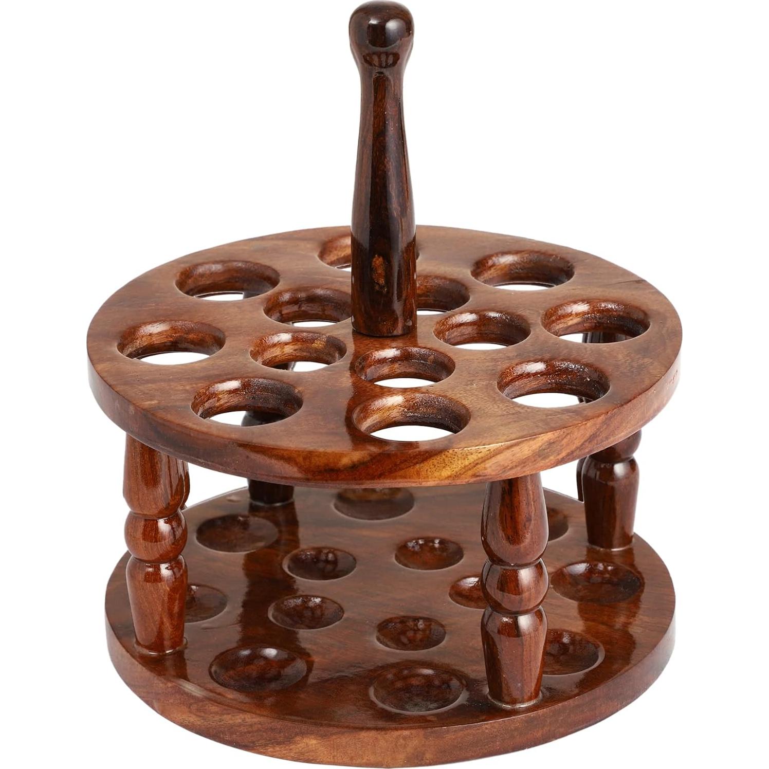 Juego de Ganchillos de Madera Bhartiya 12 Piezas Ergonómicos