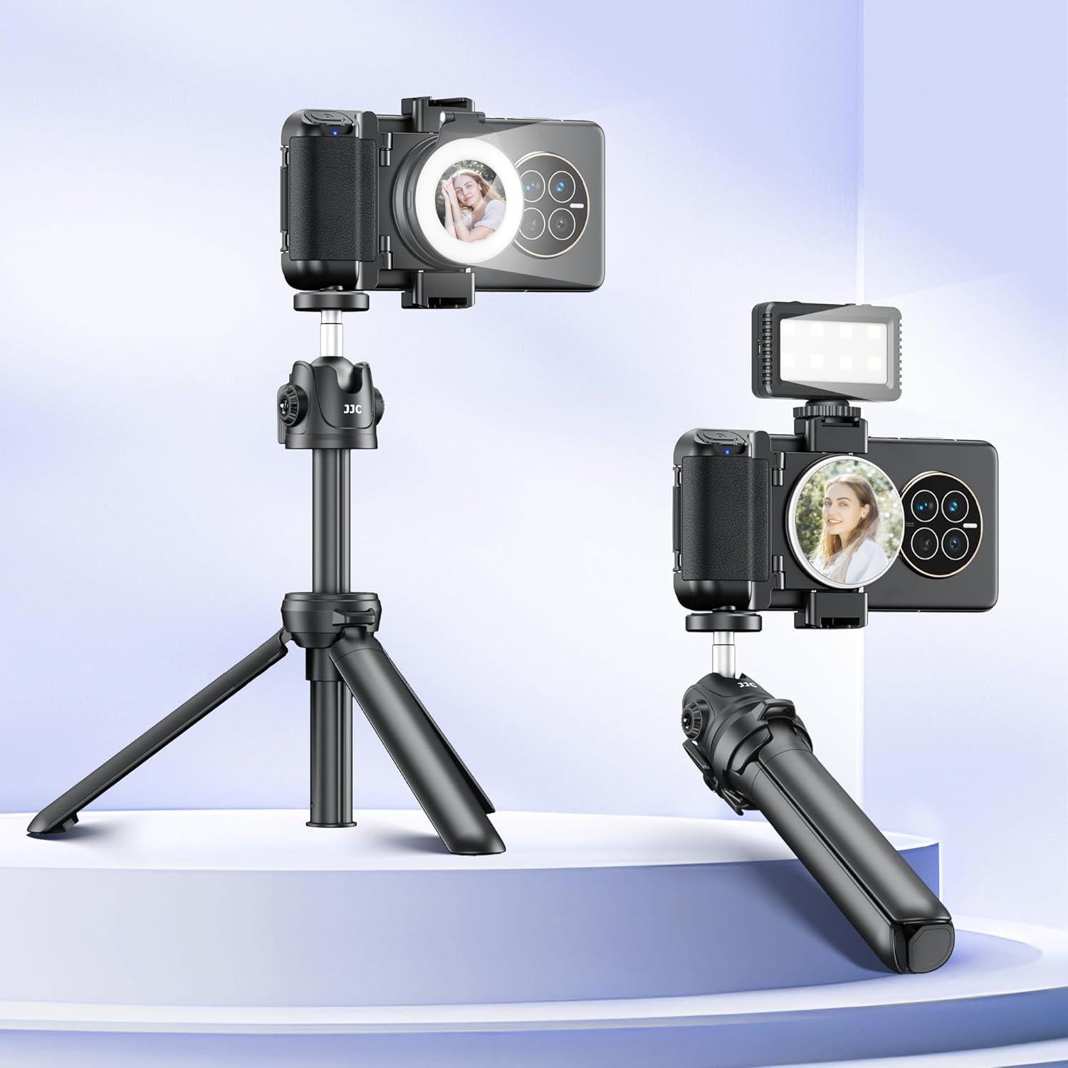 Agarre de Cámara para Teléfono Jinjiacheng con Control Remoto Negro