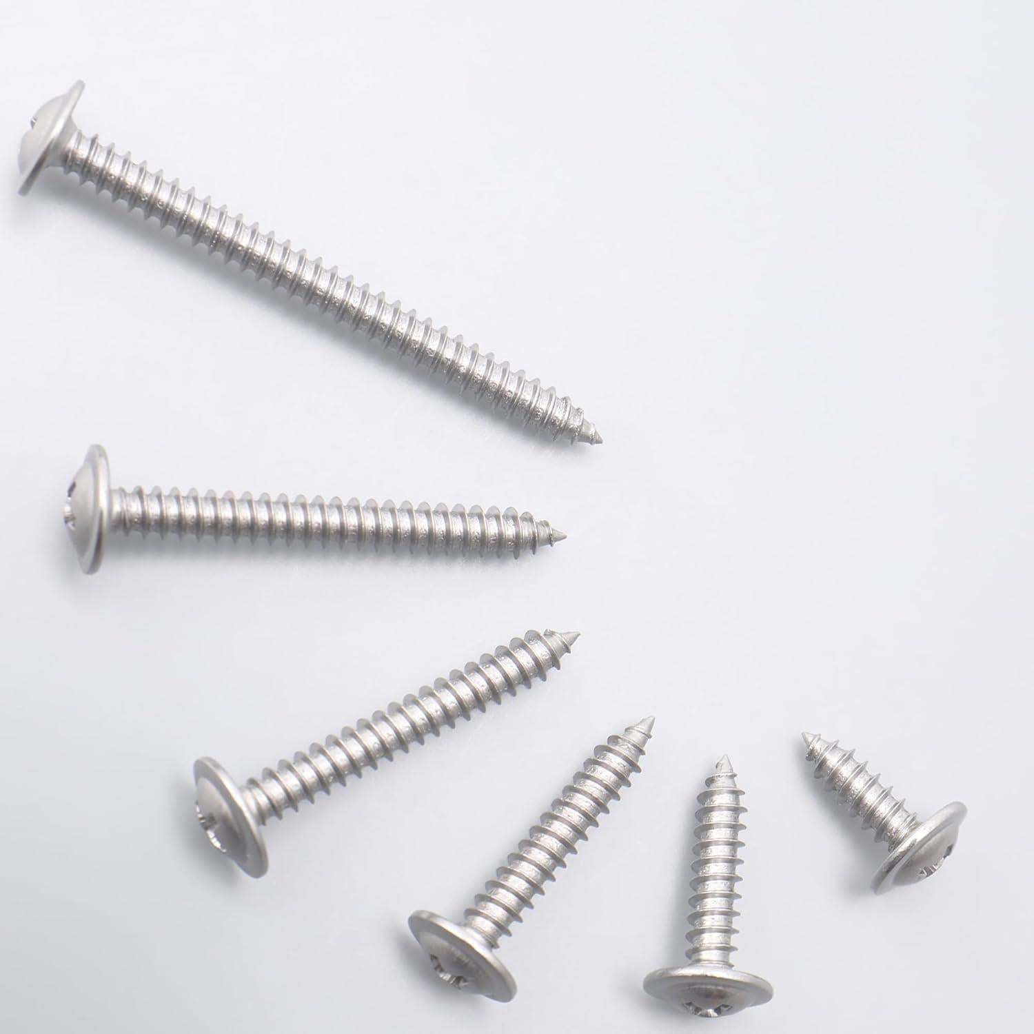 Tornillos de Acero Inoxidable #8 x 2.54 cm JEGONFRI 150 pcs