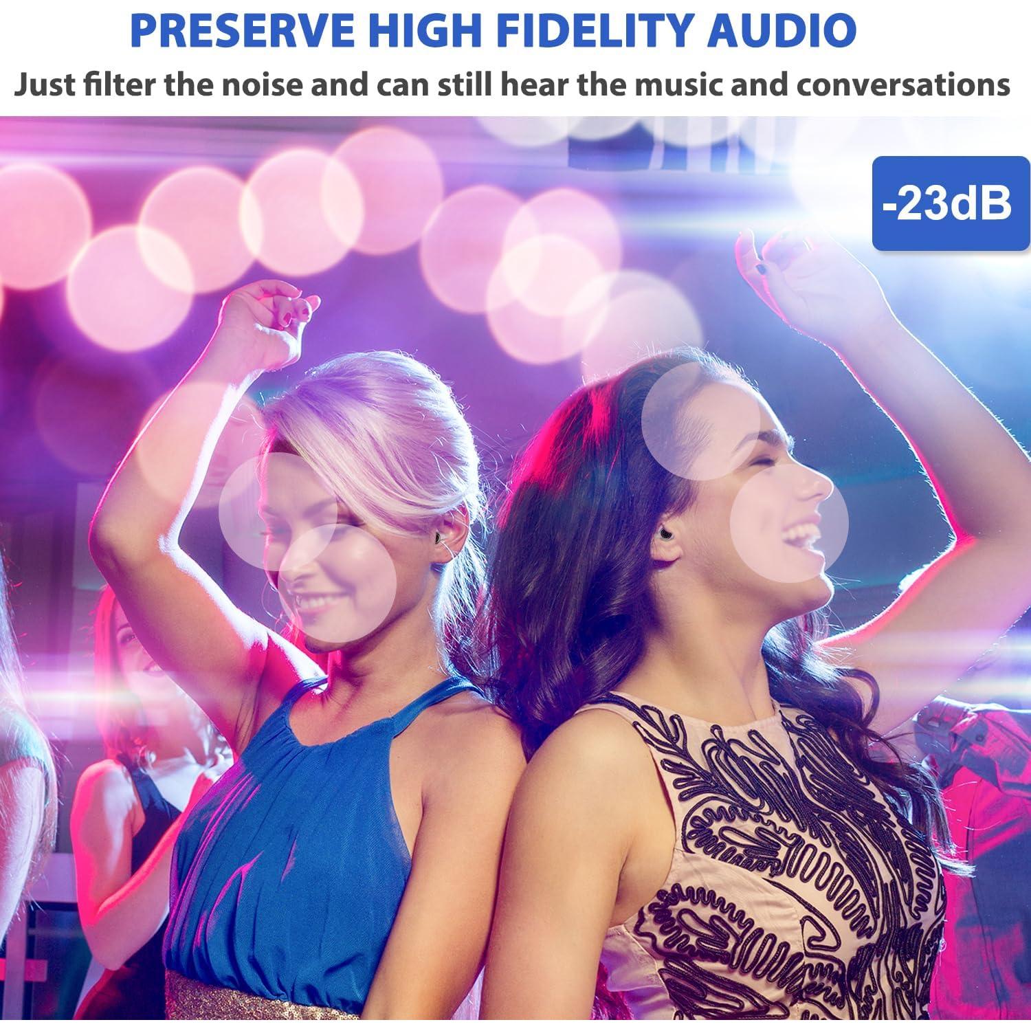 Tapones para oídos Laudexua SA-2-14, 2 pares, reducción 23dB