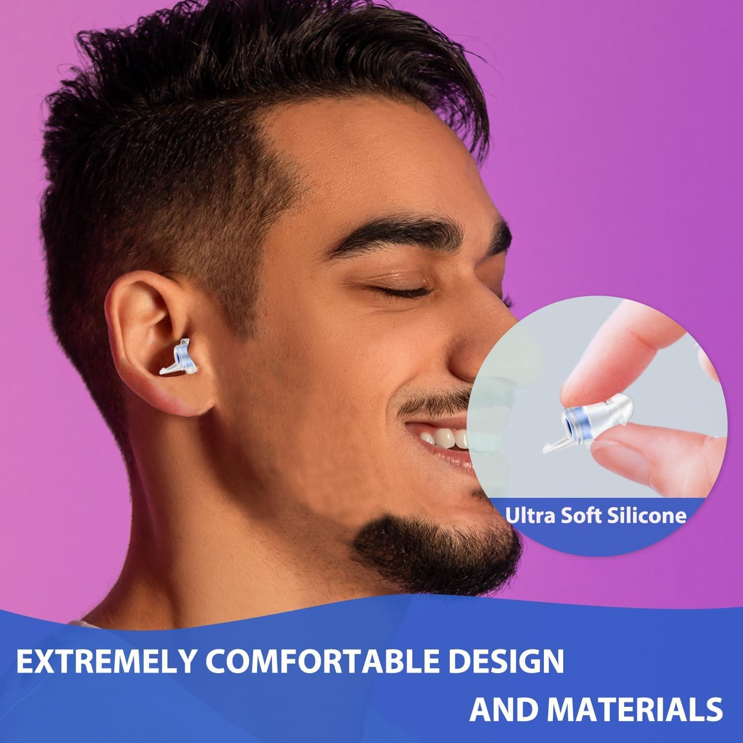 Tapones para oídos Laudexua SA-2-14, 2 pares, reducción 23dB