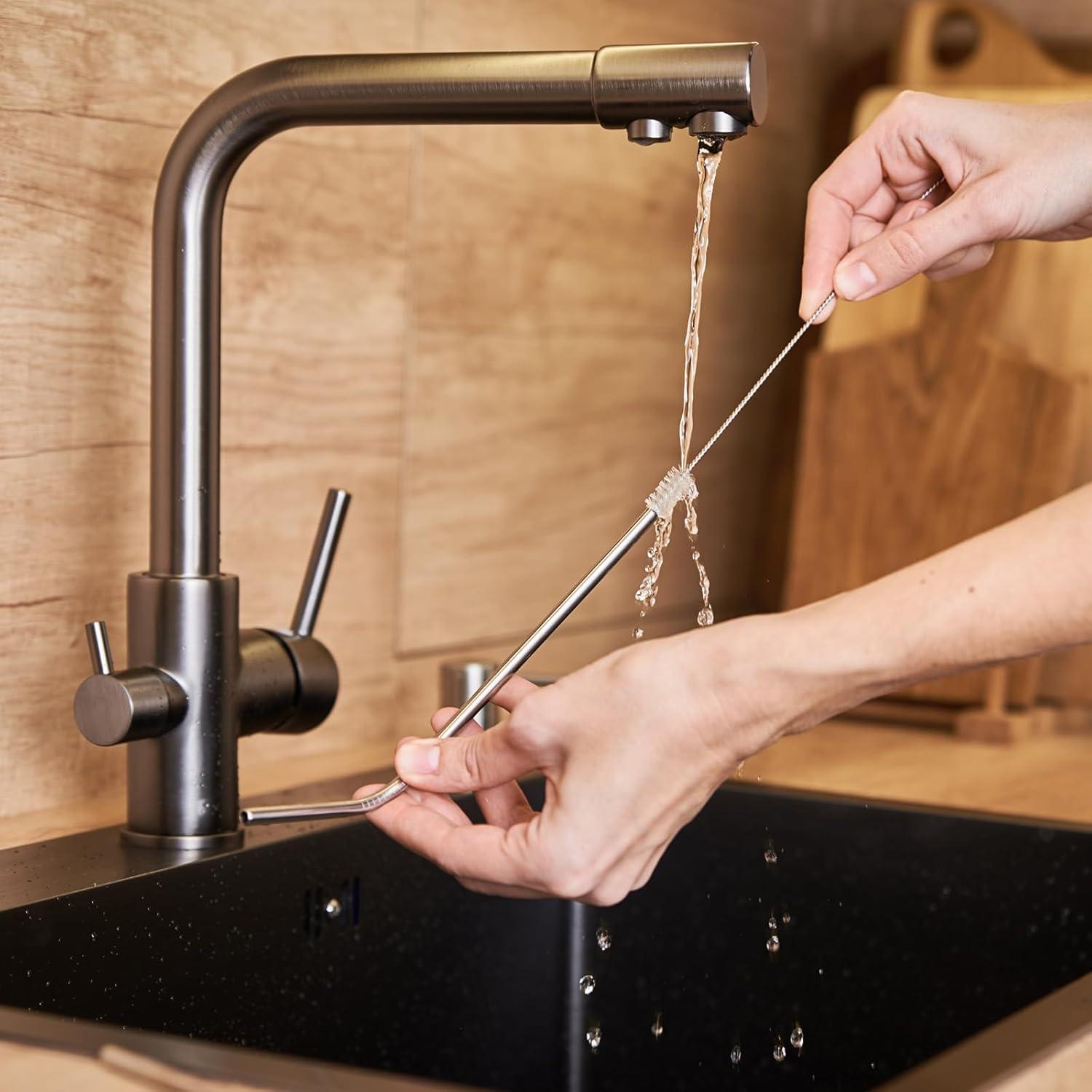 Juego de Cepillos Limpiadores de Pajitas uxcell 21 cm 10 Piezas