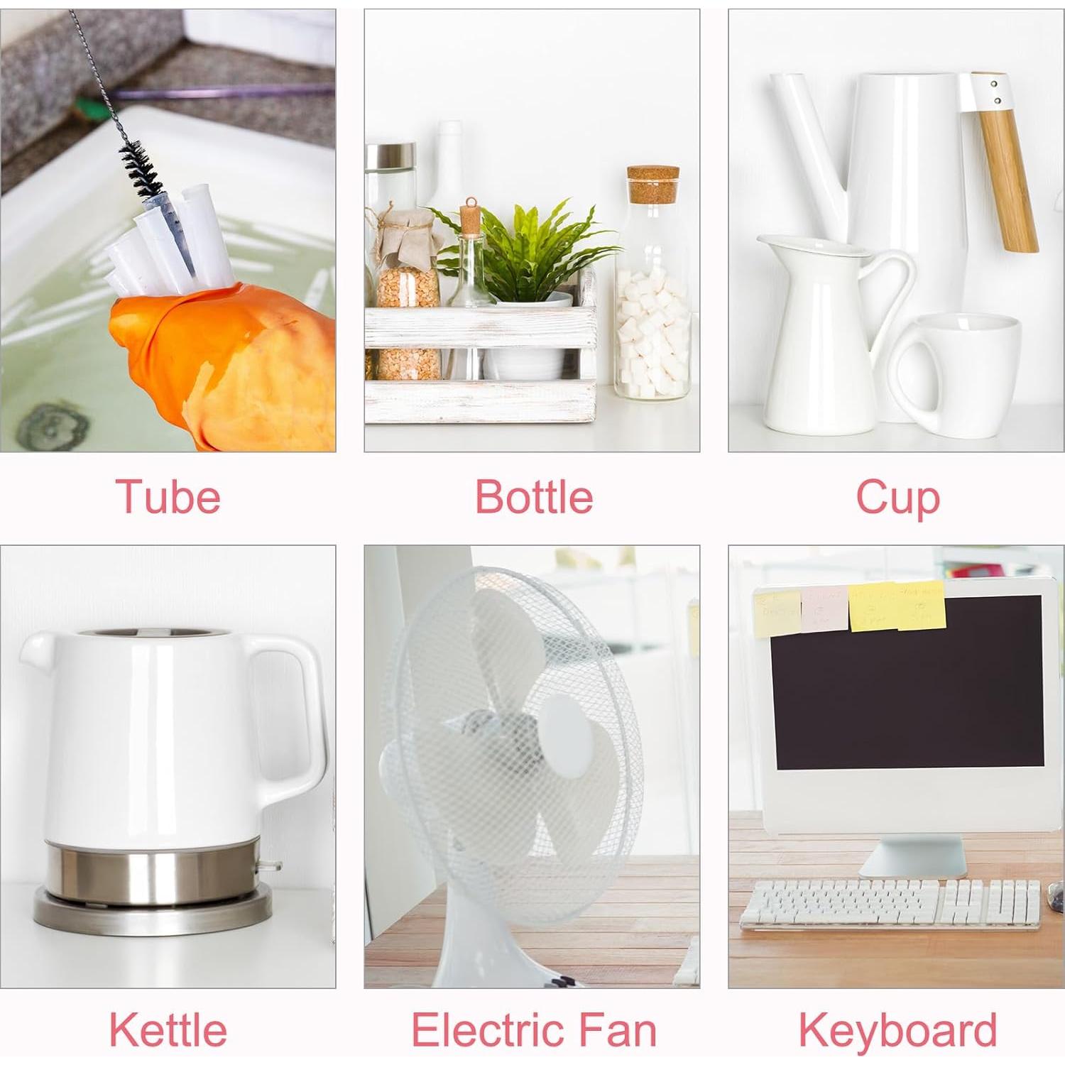 Juego de Cepillos Limpiadores de Pajitas uxcell 21 cm 10 Piezas