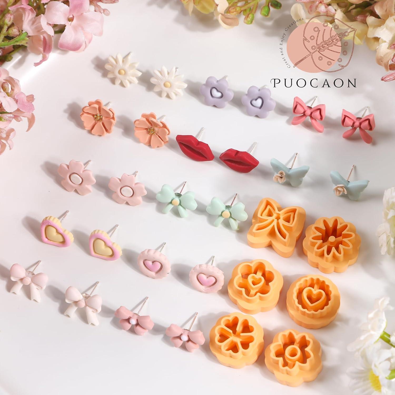 Cortadores de Arcilla Polimérica Puocaon - 12 Piezas Variadas