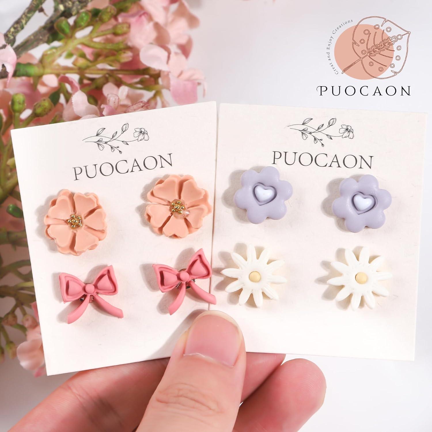 Cortadores de Arcilla Polimérica Puocaon - 12 Piezas Variadas