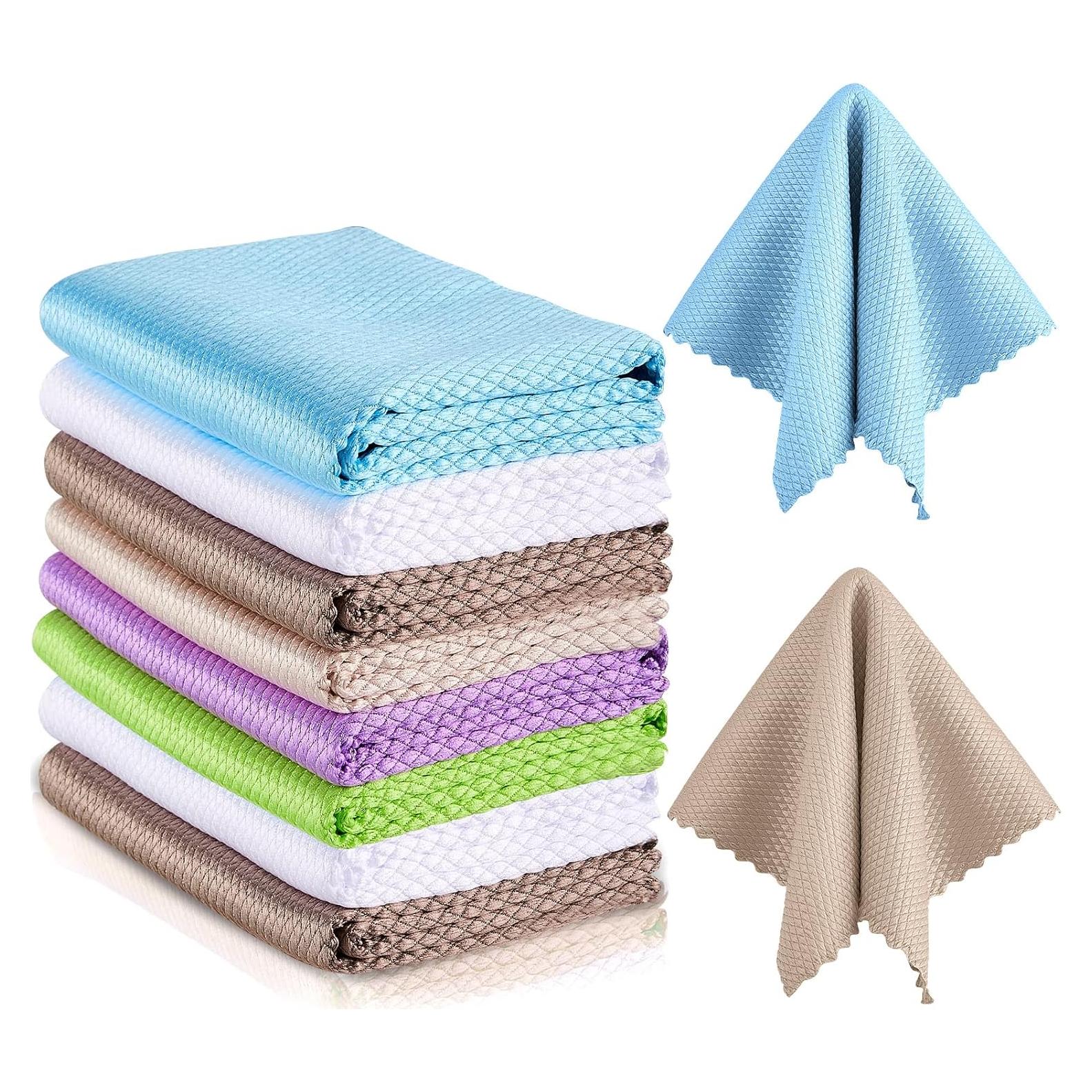 Paquete de 9 Paños de Microfibra Patelai 25x25 cm Escamas