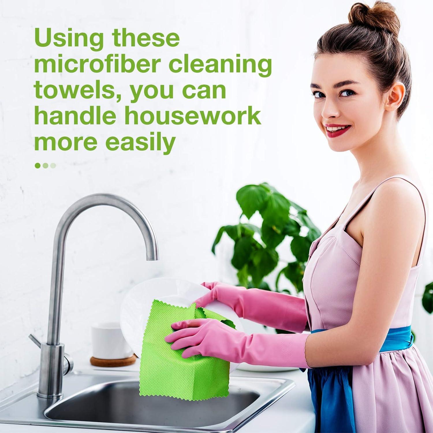 Paquete de 9 Paños de Microfibra Patelai 25x25 cm Escamas