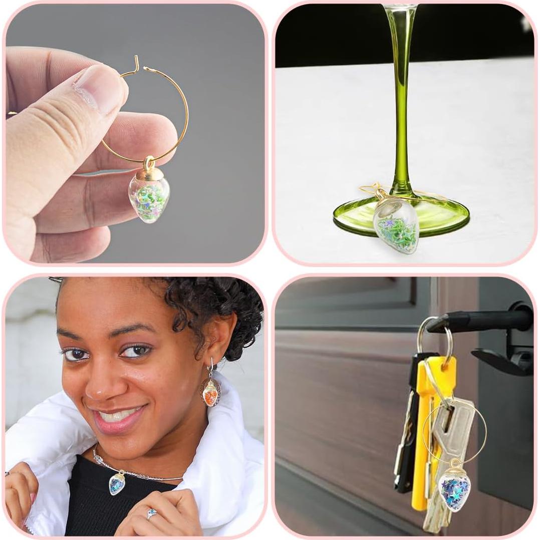 Marcadores de Copas de Vino ELANE 20 Pcs Coloridos