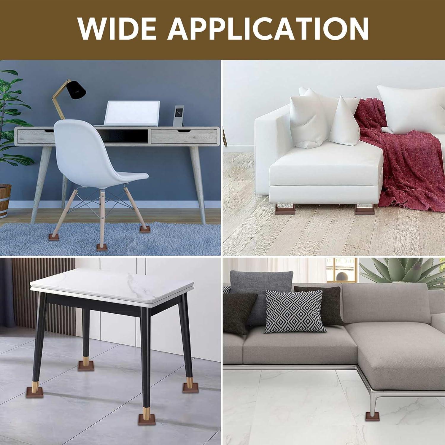 Almohadillas Antideslizantes para Muebles Golesh 7.62x7.62cm - Paquete de 4