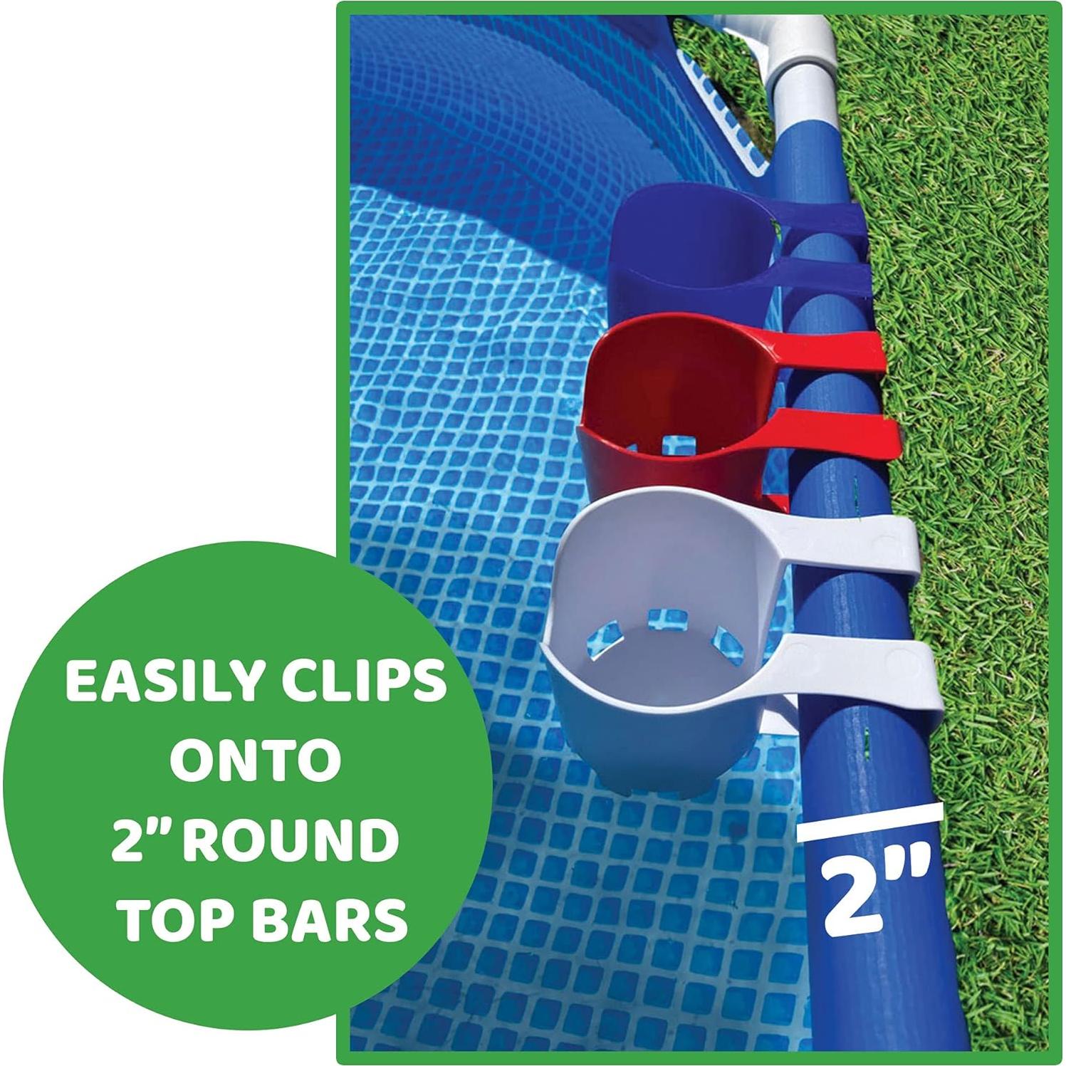 Soportes para vasos de piscina Storage Theory - 2 paquetes azul