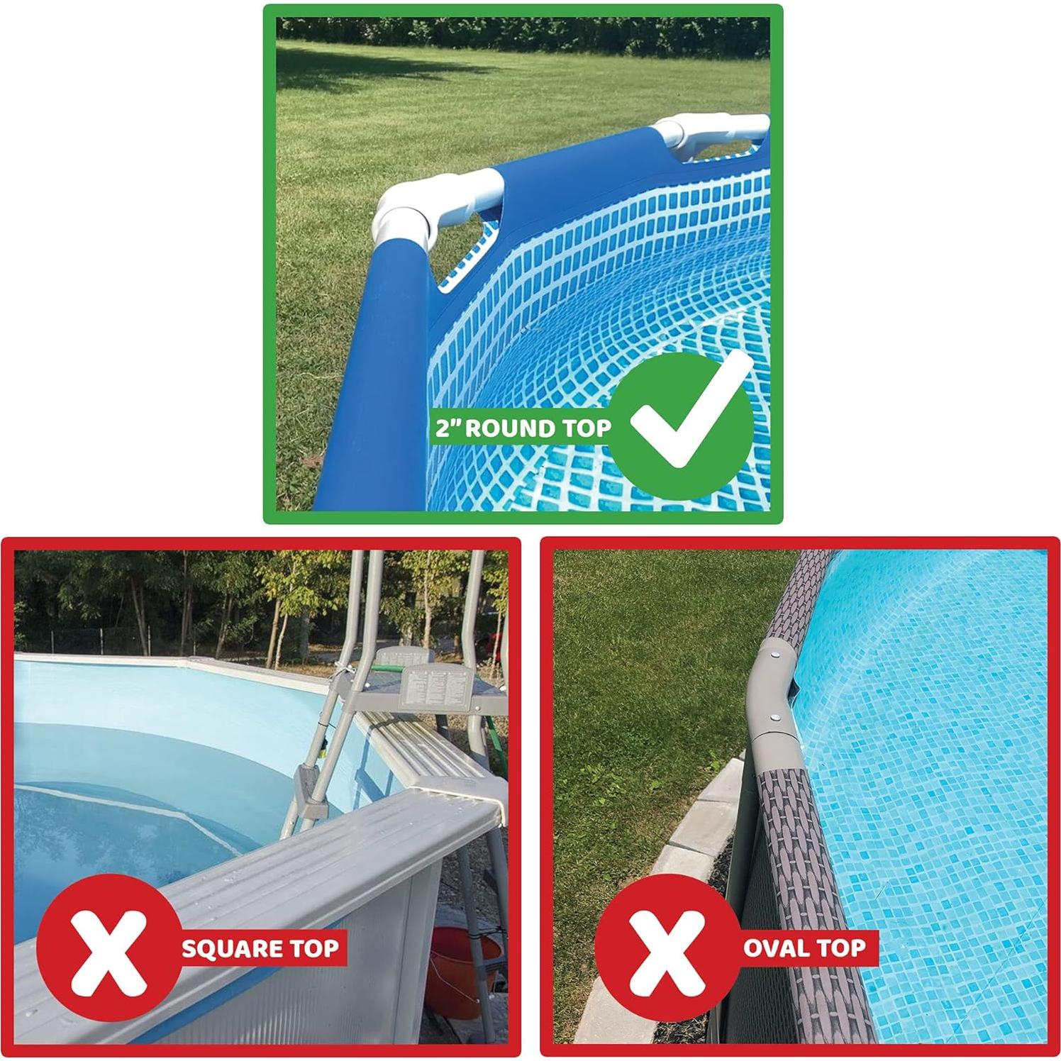 Soportes para vasos de piscina Storage Theory - 2 paquetes azul