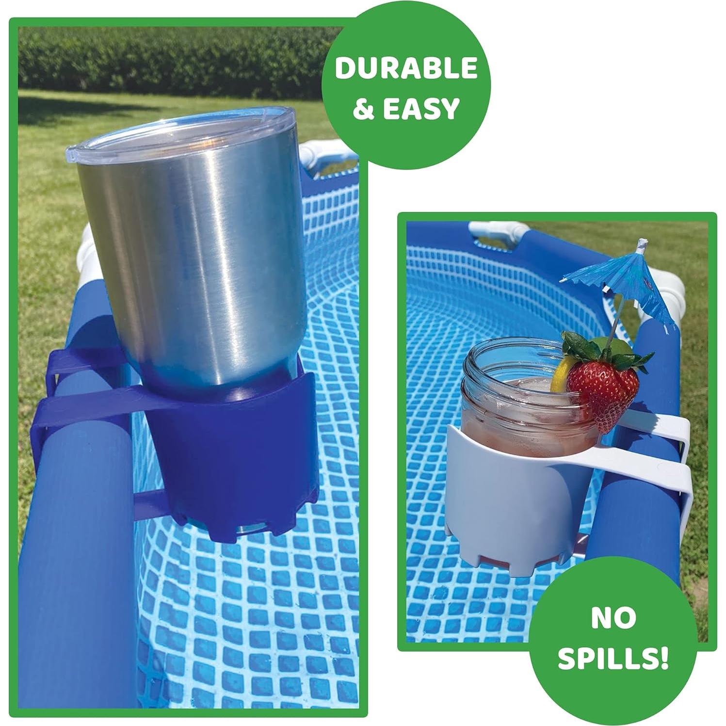 Soportes para vasos de piscina Storage Theory - 2 paquetes azul