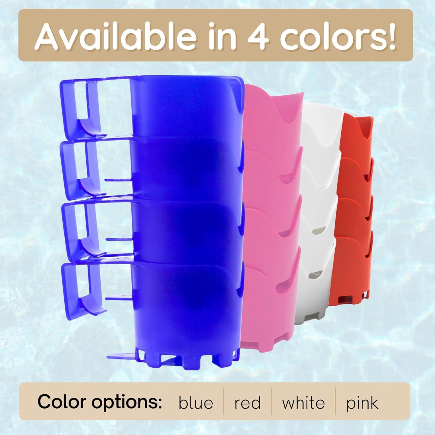 Soportes para vasos de piscina Storage Theory - 2 paquetes azul