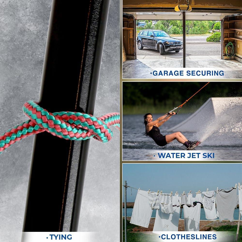 Cuerda Táctica de Paracord 6 mm x 20 m GOLDEN COCK Verde/Rojo