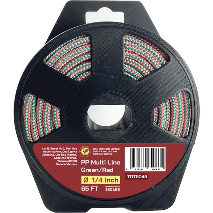 Cuerda Táctica de Paracord 6 mm x 20 m GOLDEN COCK Verde/Rojo